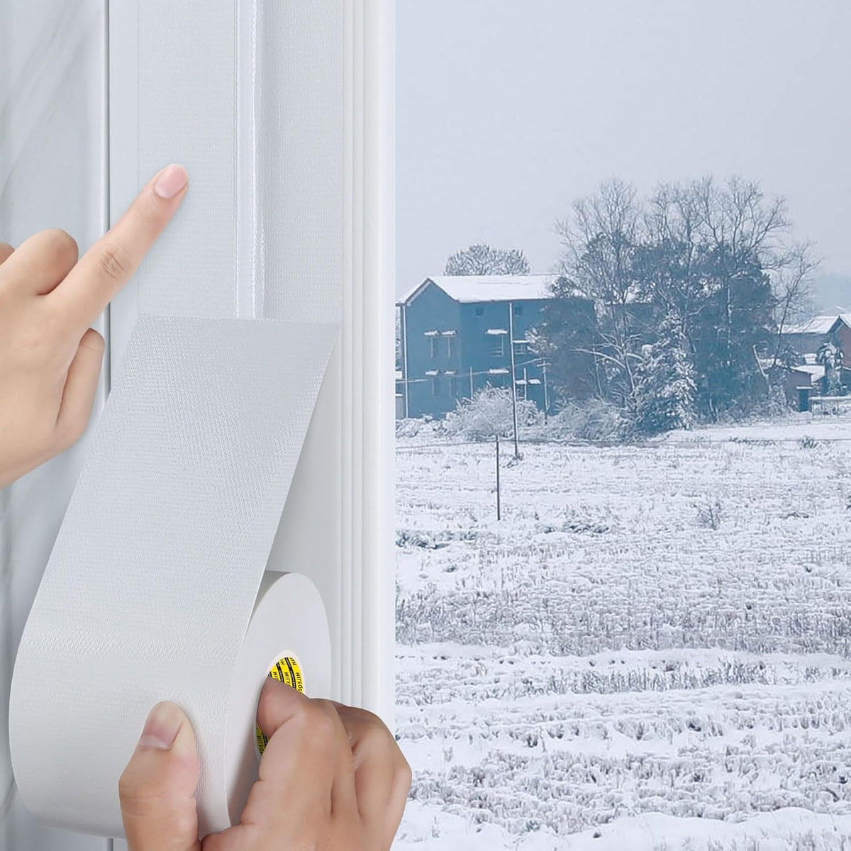 Cloth Duct Window Seal Strip Tape for Winter, 1.89in x 33FT, Weather Stripping Sealing Insulation
