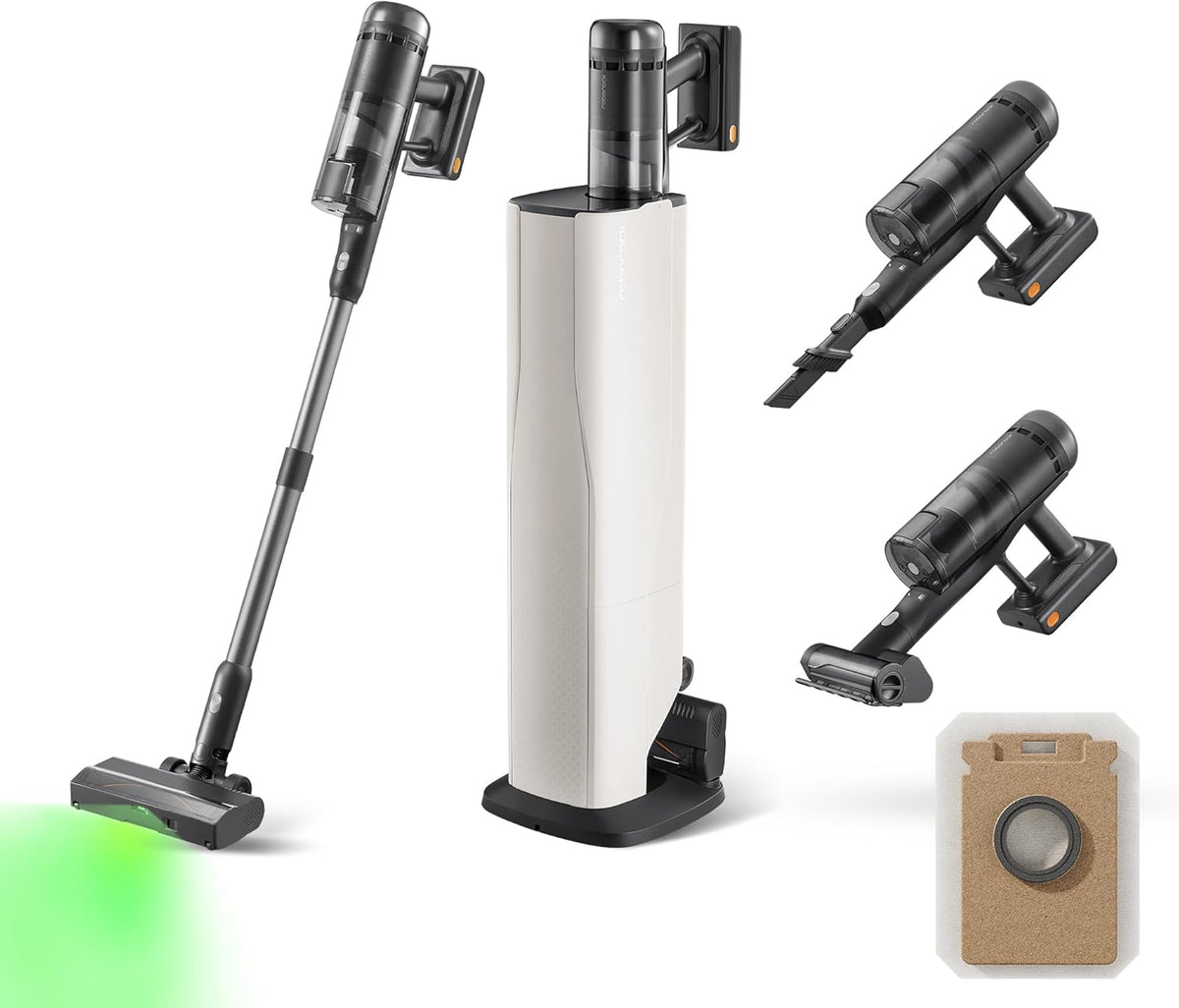 roborock H60 Hub Ultra Cordless Vacuum Cleaner with Auto-Empty Dock, Upgraded 210AW Suction Stick