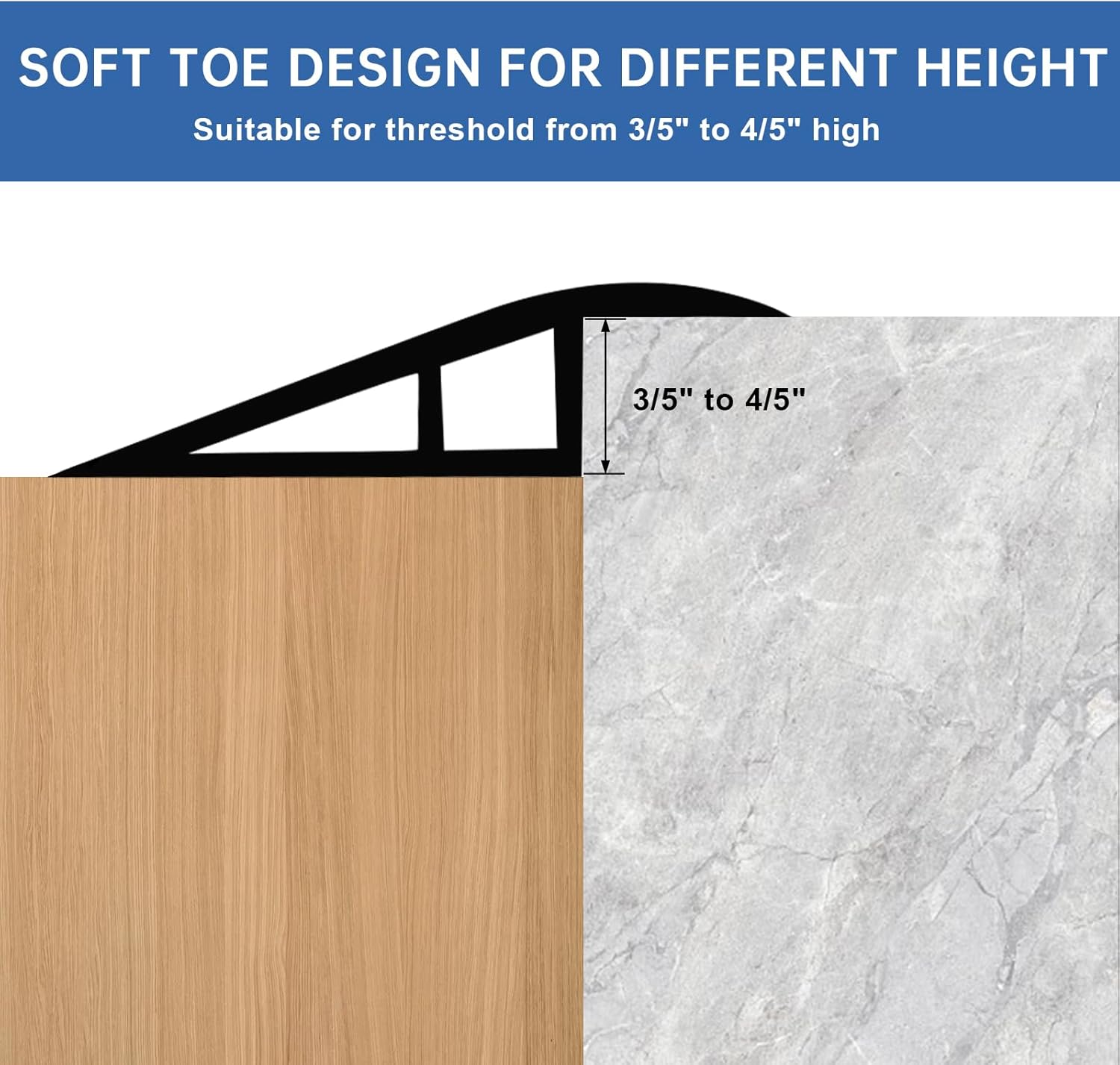Vinyl Door Threshold Flooring Transition Strip Self Adhesive Carpet Edging Strip for Laminate