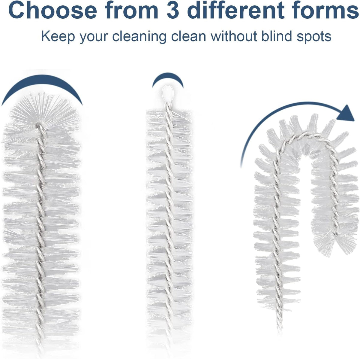 Straw Cleaner Brushes Sets, 12 Pieces 8.2 Inch Botthle Cleaning Brush and Nylon Tube Brush Brush