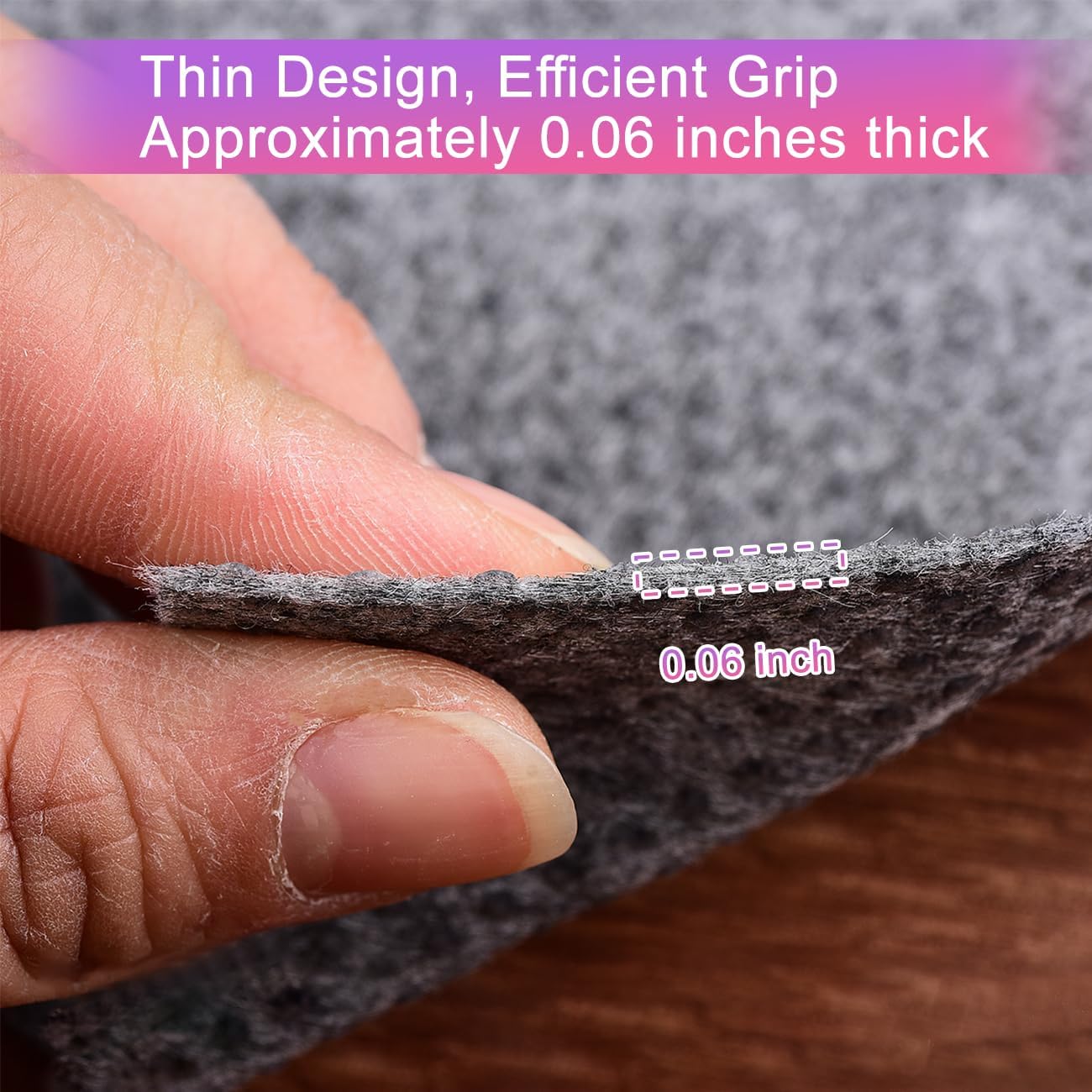 Non Slip Mattress Gripper and Area Rug Felt Pad, Keeps Mattress and Rug in Place - Full Size (4 x 6