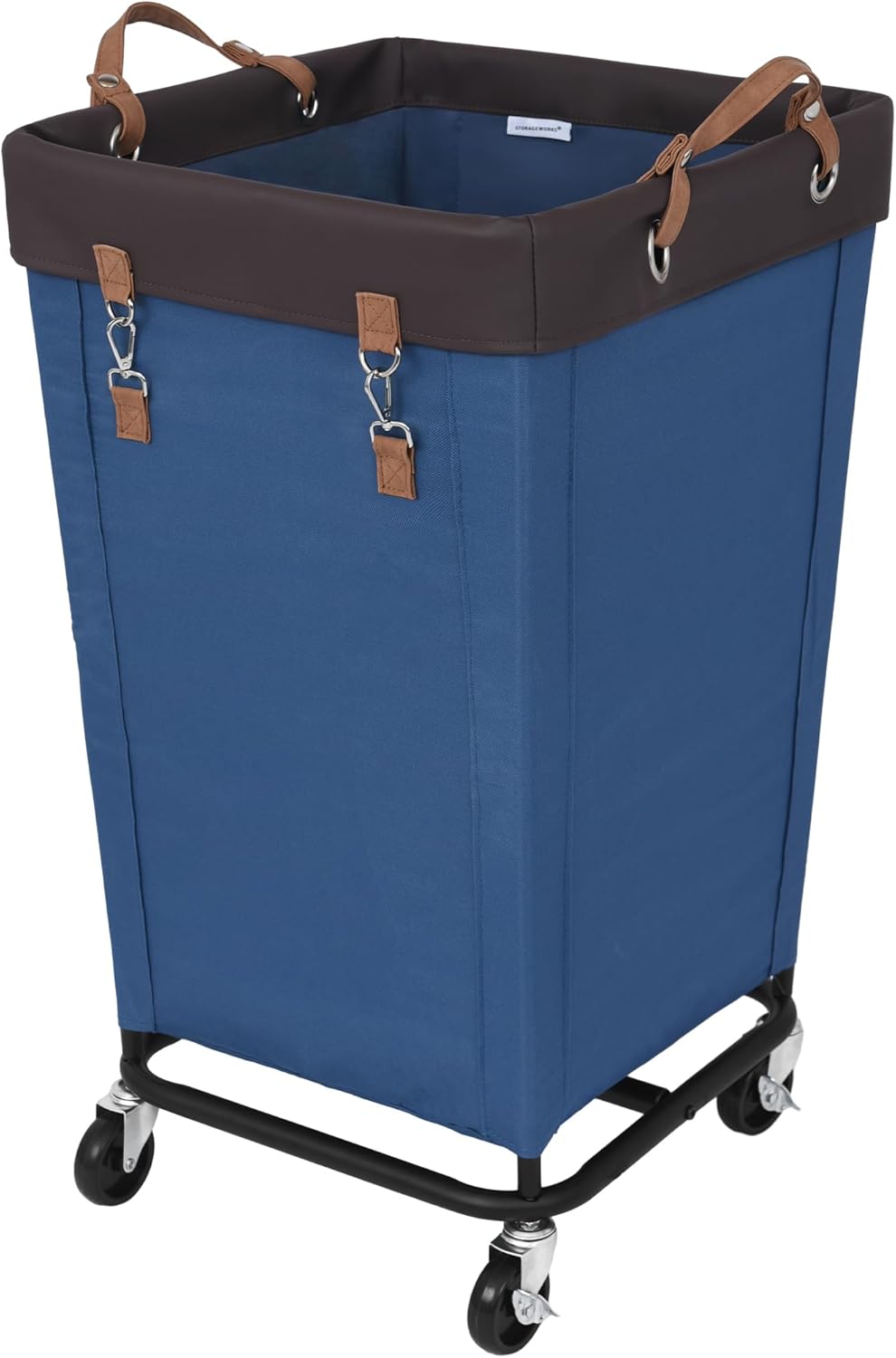 StorageWorks 160L Laundry Basket with Wheels, Large Rolling Hampers for Clothing Organizer, Dirty