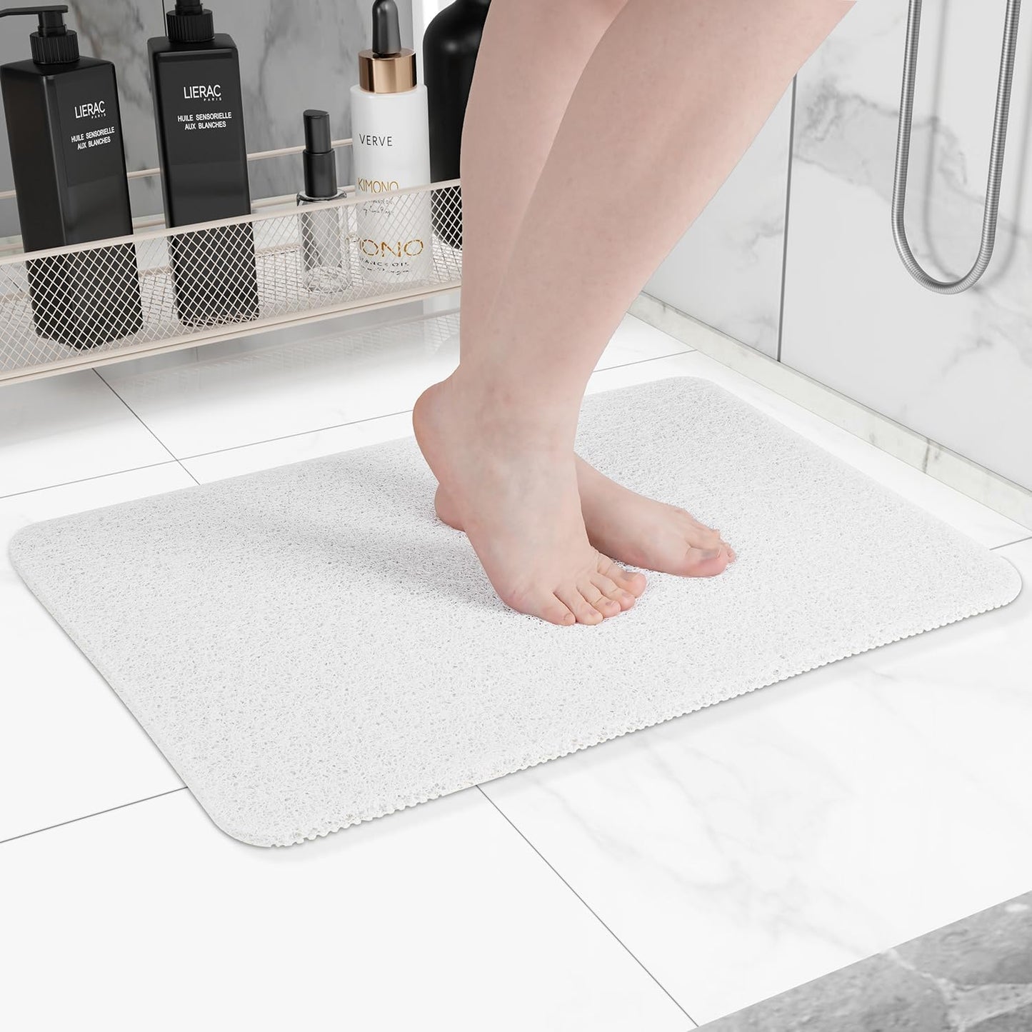 Non-Slip Bathtub Mat, Anti Slip Shower Mat, Fast Drying Bathtub Mats, Foot Scrubber Mat, Anti Slip