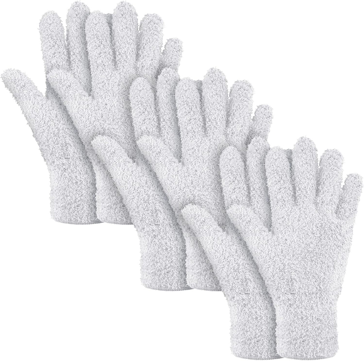 Patelai 3 Pairs Microfiber Plant Dusting Gloves Leaf Cleaning Gloves for Indoor Plants, Blinds