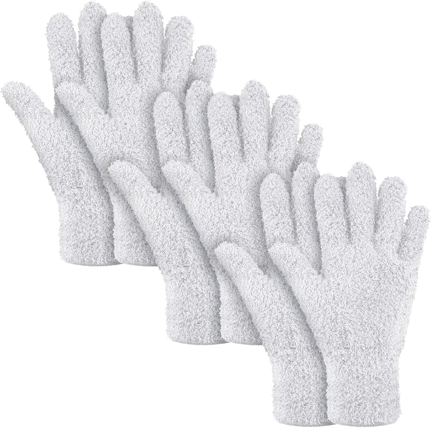 Patelai 3 Pairs Microfiber Plant Dusting Gloves Leaf Cleaning Gloves for Indoor Plants, Blinds