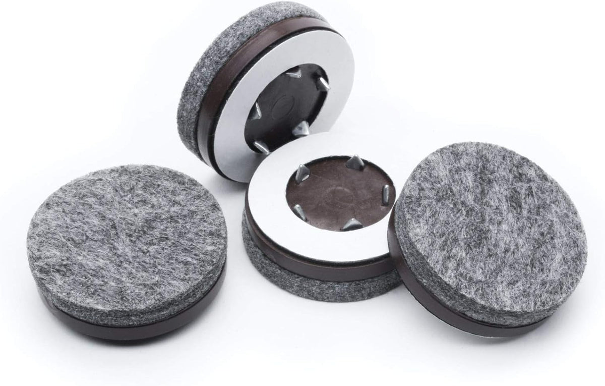 GorillaFelt CB270 Furniture Feet Floor Protectors/Felt Glides (Set of 4) Tap On Felt Furniture Pads