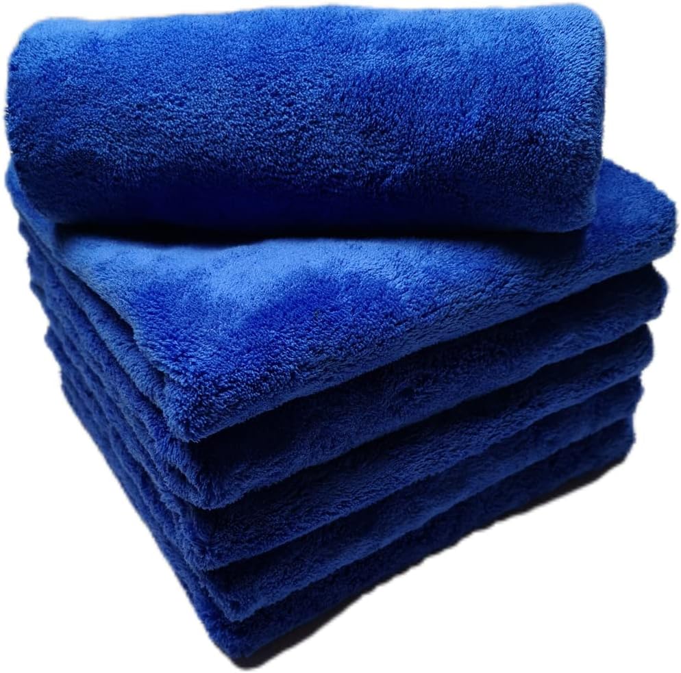 Plush Edgeless Microfiber Towel for Car, Soft Drying Wash Detailing Buffing Polishing Towel, 530