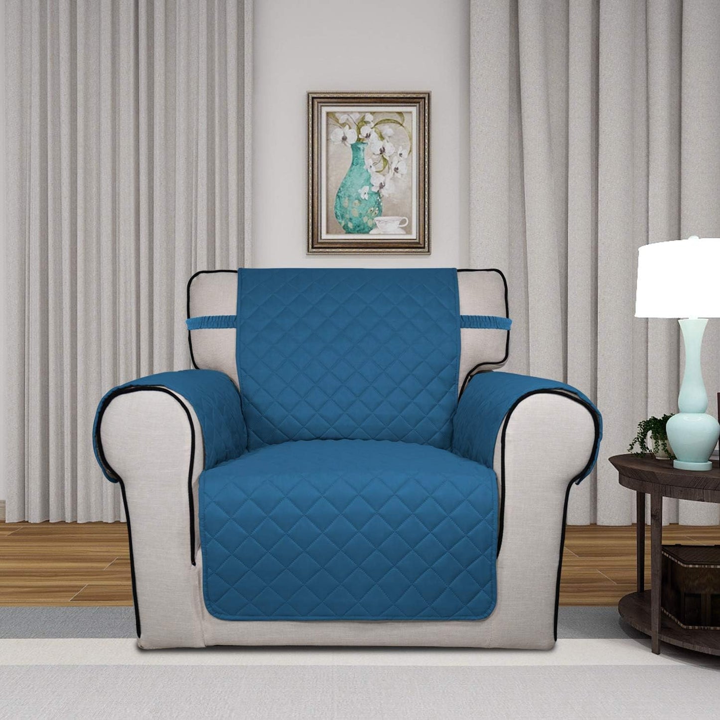PureFit Reversible Quilted Sofa Cover, Water Resistant Slipcover Furniture Protector, Washable