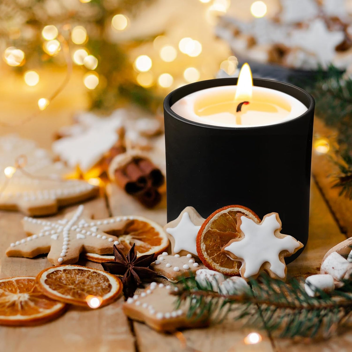 14 OZ Thick Candle Jars for Making Candles 12 Pcs, 3 Wick Empty Jars with Wood Lids for Candle
