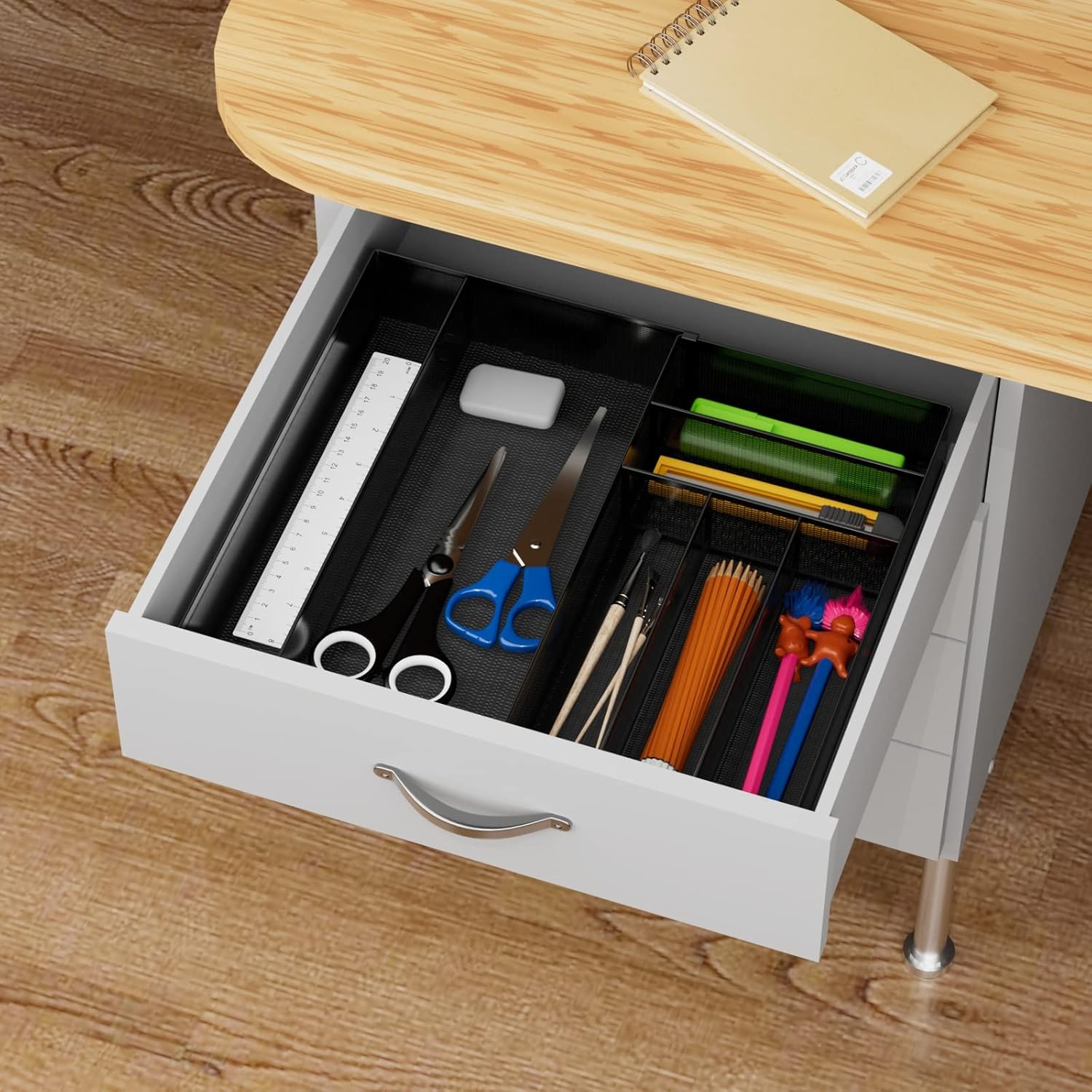 JANE EYRE Utensil Drawer Organizer - Expandable Cutlery Tray, Silverware/Flatware Storage Divider