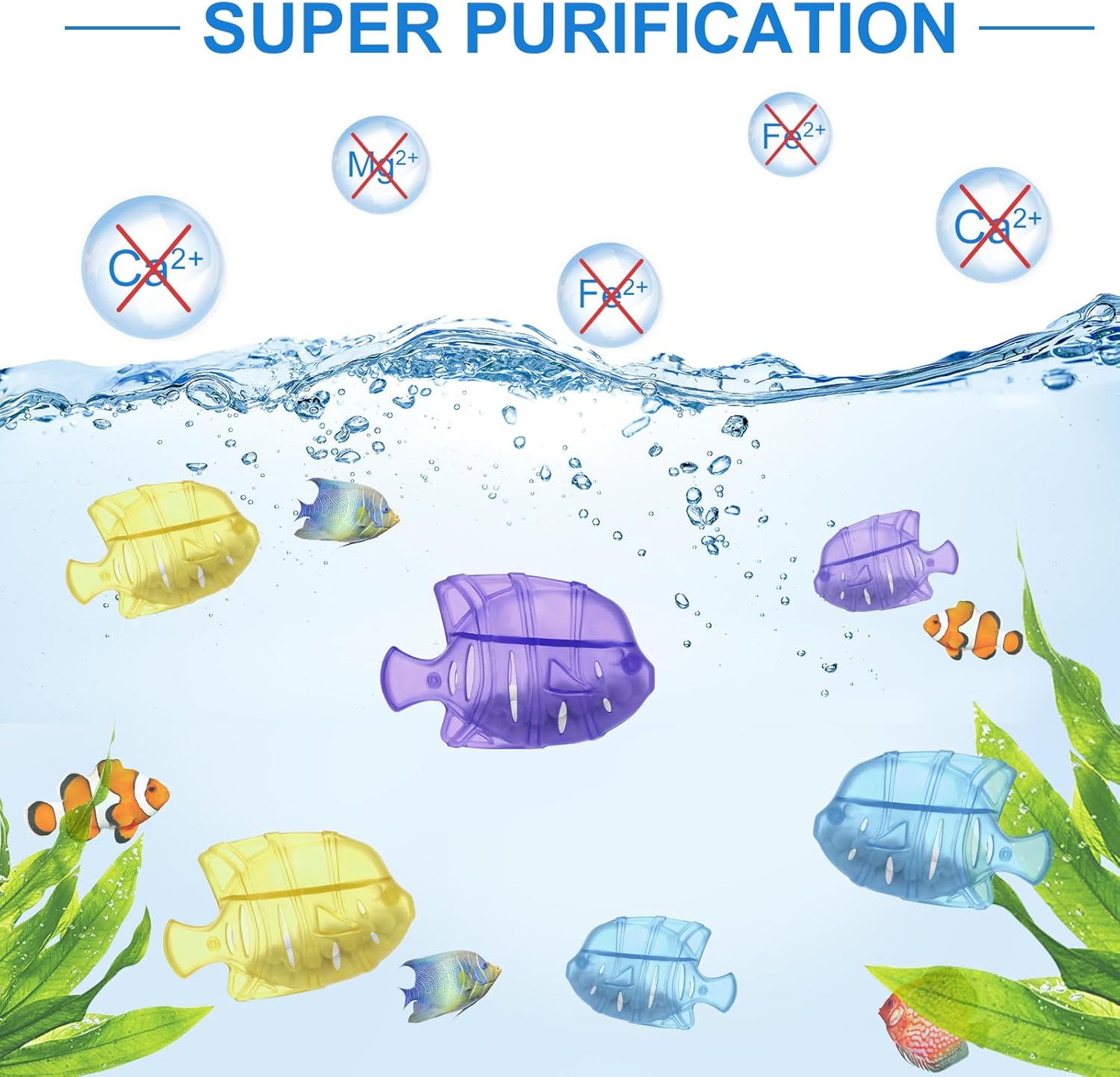 10PC Humidifier Cleaner Fish Universal Humidifier Tank Cleaner Works in All humidifiers and Fish