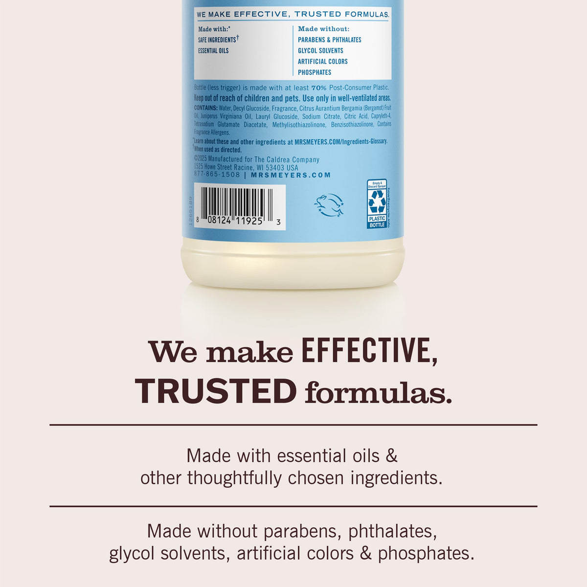 MRS. MEYER'S CLEAN DAY Multi-Surface Cleaner, Rain Water, 16 fl oz