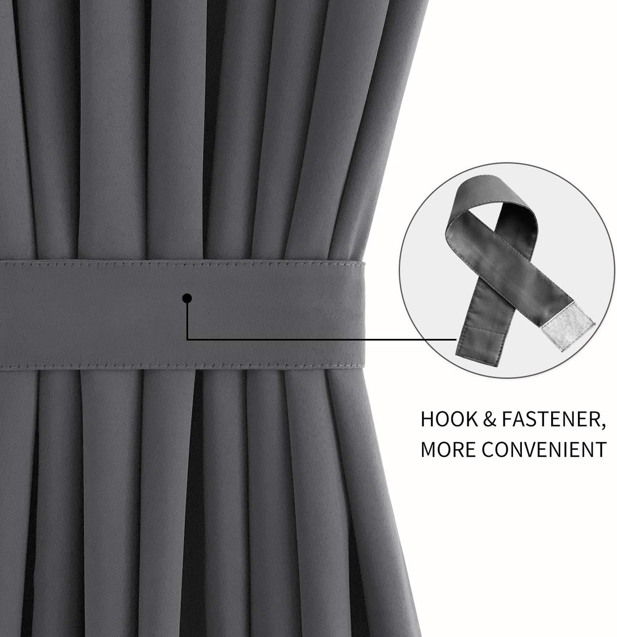 DWCN French Door Curtains – Rod Pocket Thermal Blackout Curtain for Doors with Glass Window
