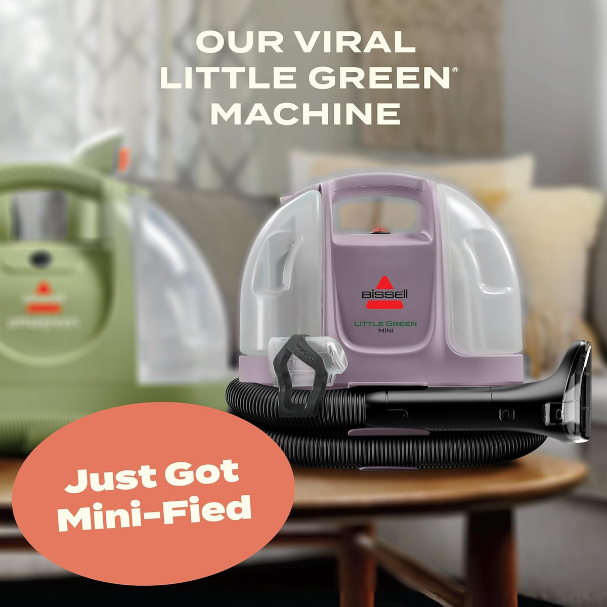 BISSELL Little Green Mini Portable Carpet and Upholstery Deep Cleaner, Car/Auto Detailer, with