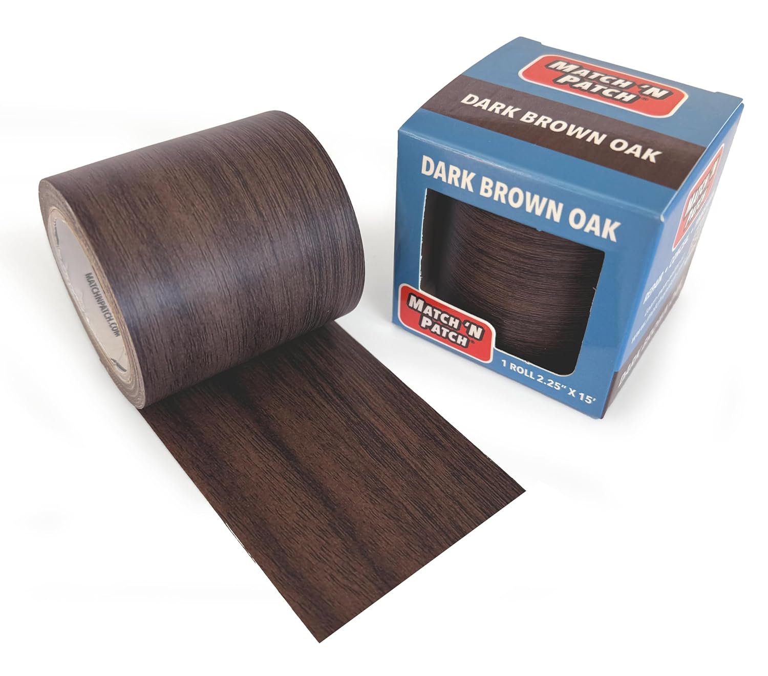MATCH 'N PATCH Realistic Wood Grain Repair Tape - Durable Multi-Use Adhesive Tape for Furniture