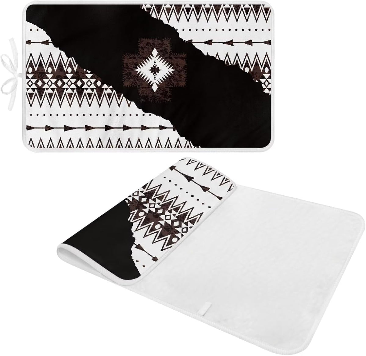 Aztec Print Ironing Mat Portable Ironing Pad Blanket for Table Top Heat Resistance Foldable