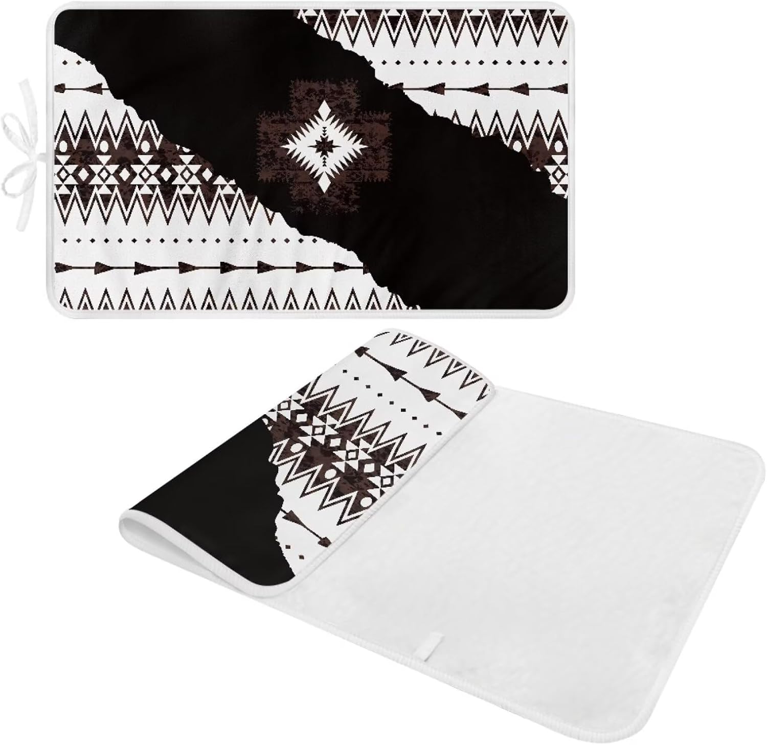 Aztec Print Ironing Mat Portable Ironing Pad Blanket for Table Top Heat Resistance Foldable