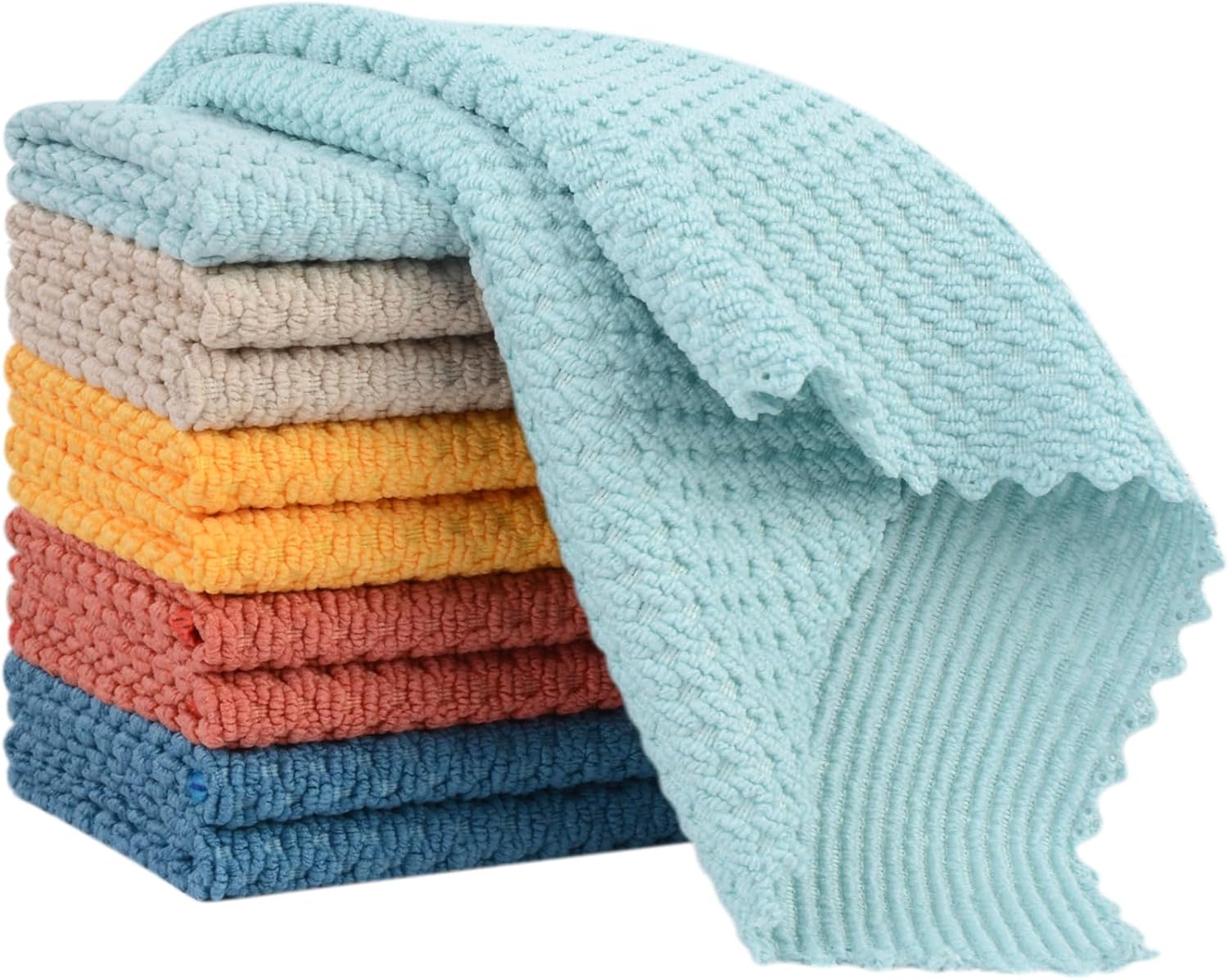 SINLAND Microfiber Dish Cloth for Washing Dishes Rags Best Kitchen Washcloth Cleaning Cloths with