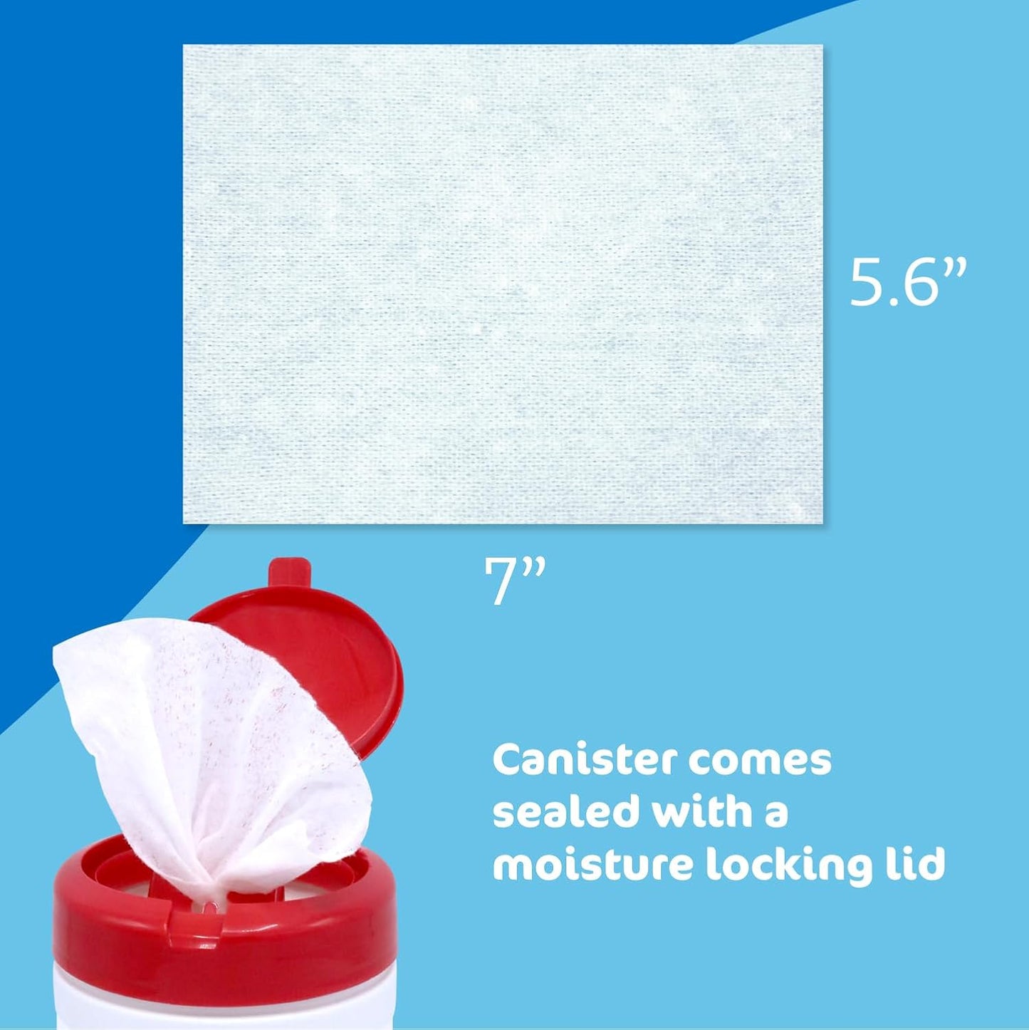 The Pharma-C Company -70% Isopropyl Alcohol Wipes [6 pack - 40ct Canisters] - Bulk IPA First Aid