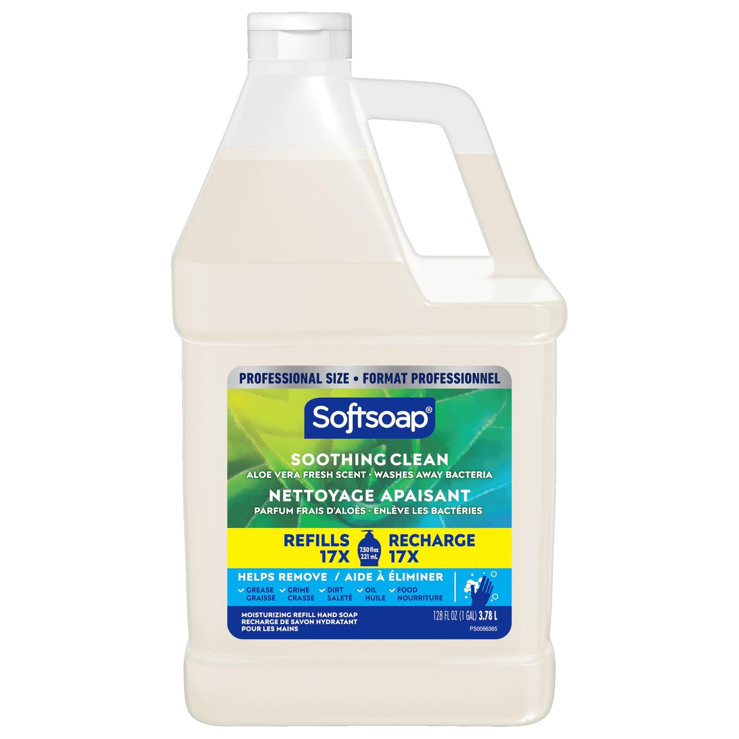 Softsoap Soothing Clean Liquid Hand Soap, Aloe Vera Fresh Scent, 3.78 L
