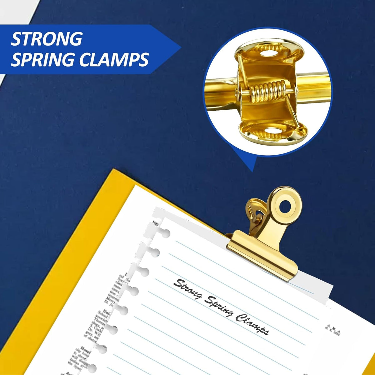 30 Pack Small Bull Clips 0.87 Inch Mini Metal Hinge Clips Binder Paper Hinge Clip for Office, Home