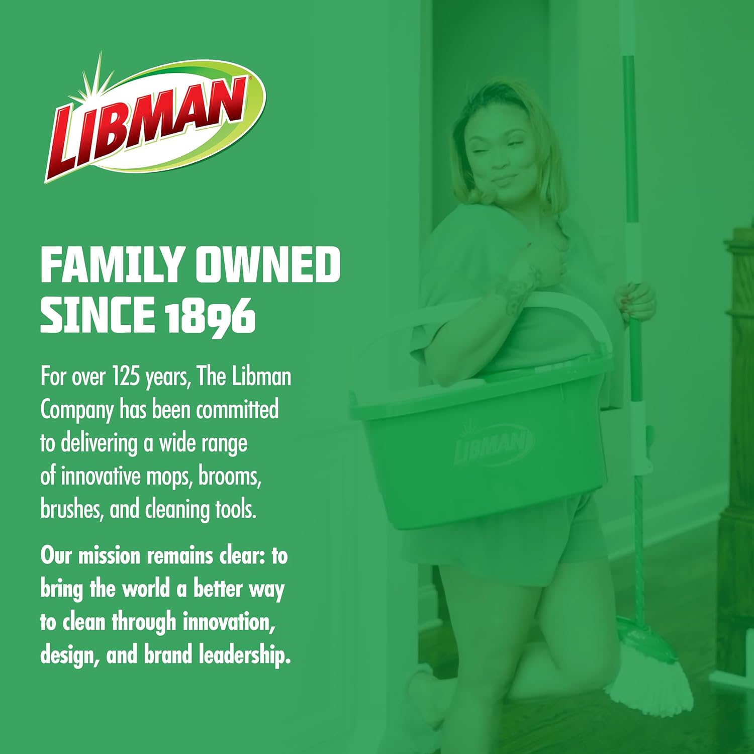 Libman Tornado Spin Mop System | Mop and Bucket with Wringer Set |Mops for Floor Cleaning | 1 Mop