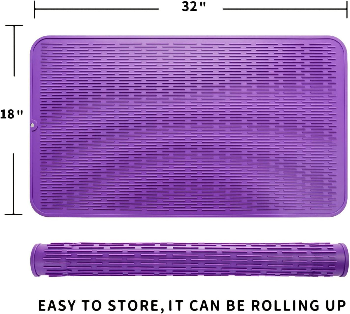 Silicone Dish Drying Mat for Multiple Usage,Easy clean,Eco-friendly,Heat-resistant Silicone Mat for