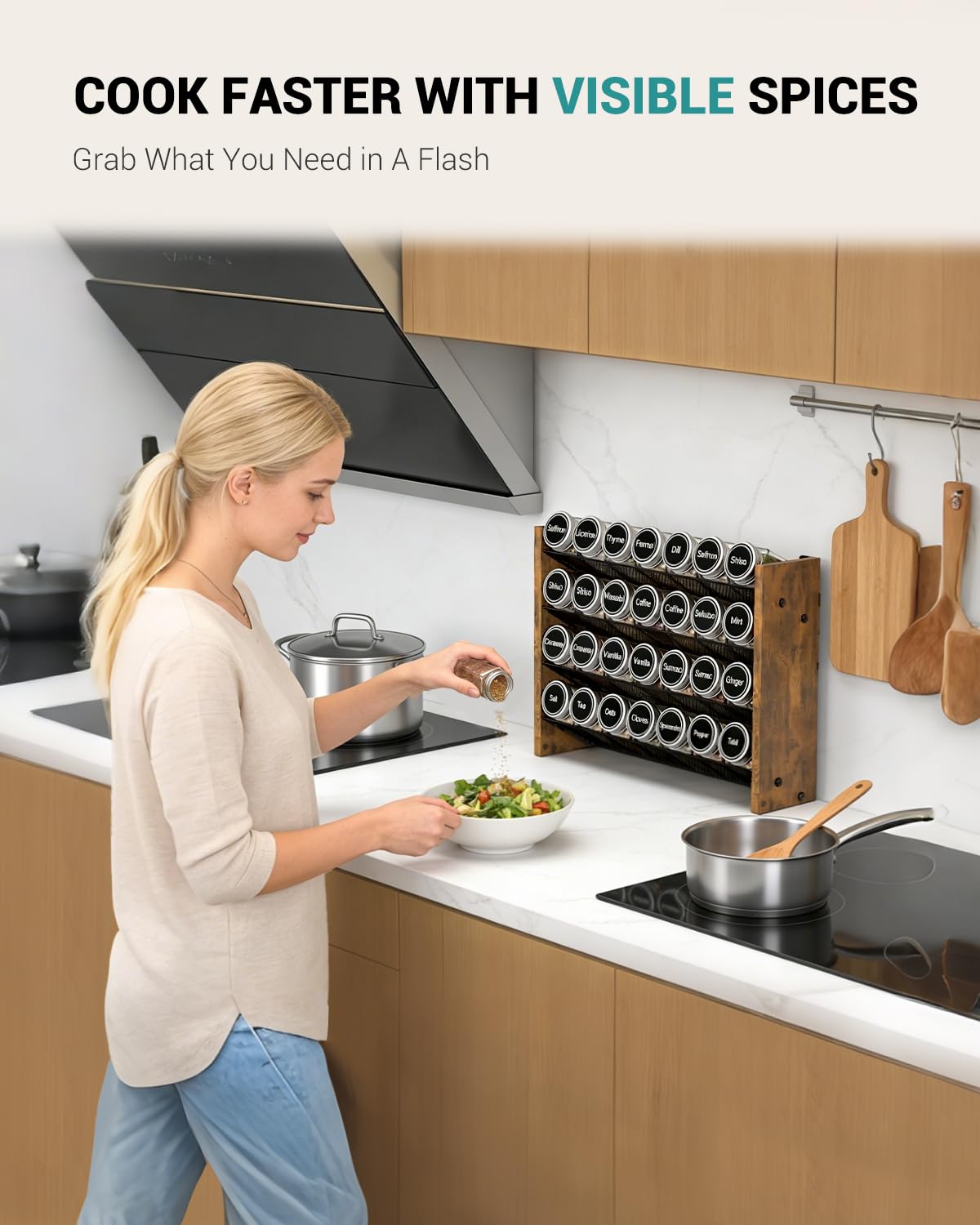 NESAPTO Spice Rack Organizer for Cabinet – view 4