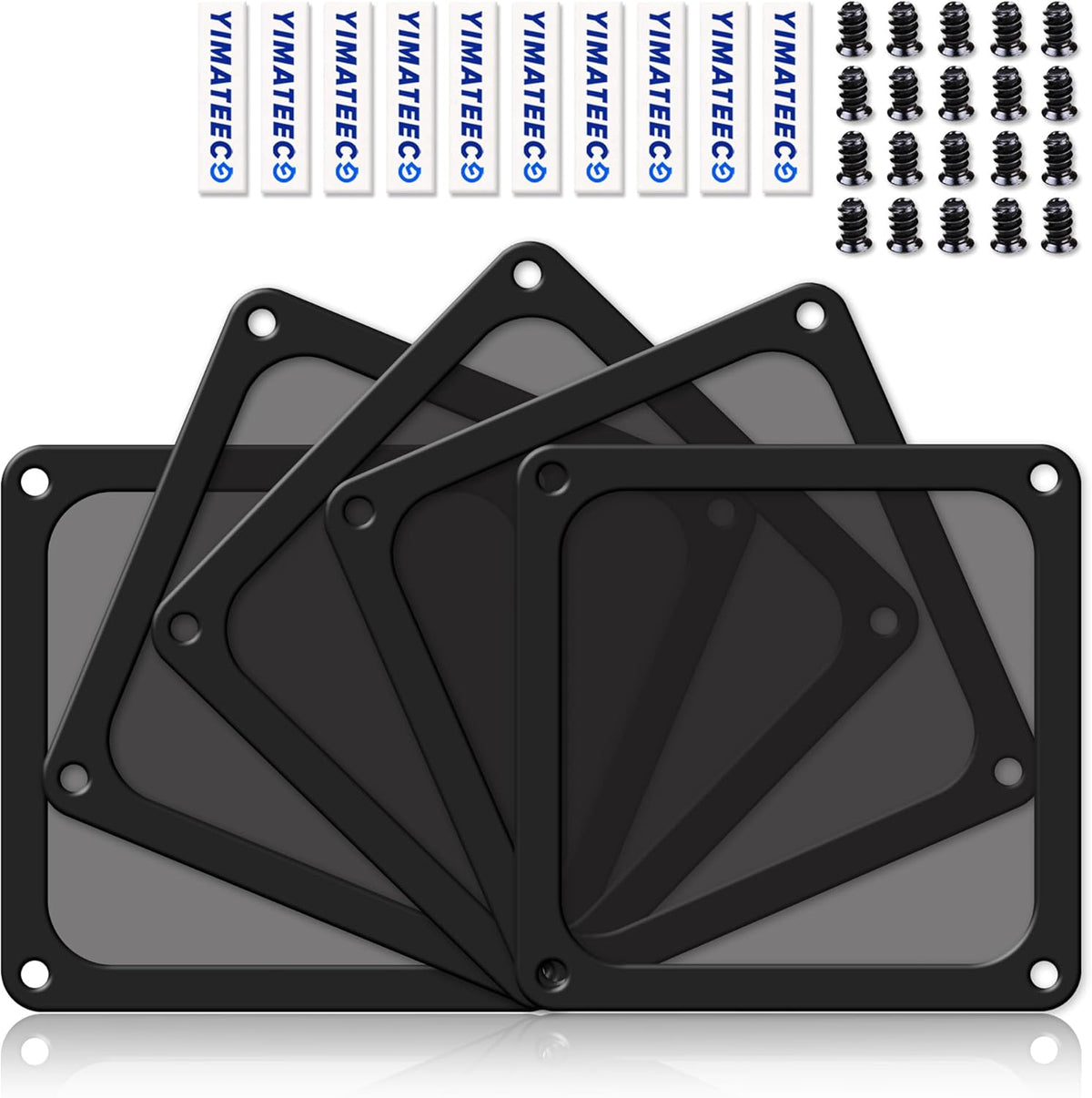 Dust Filter PC 140mm for Computer Cooler/PSU/Routers Nylon 80 Mesh, Magnetic Frame PC Fan Dust Mesh