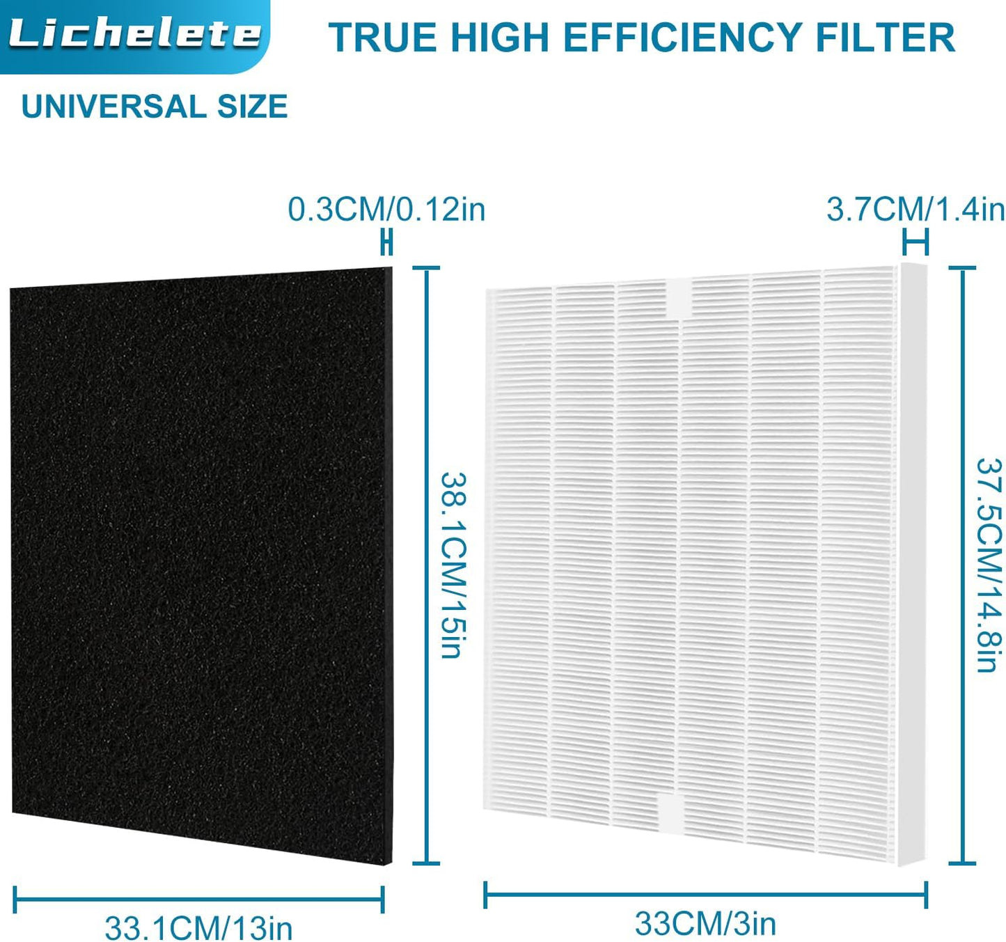 AP-1512HH 200M Filter Set Compatible with Coway Airmega AP-1512HH and Airmega 200M air Puri-fier, 1