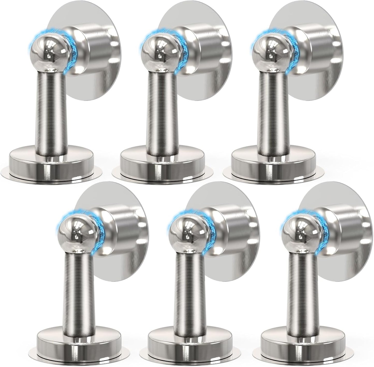 6 Pack Door Stopper Magnetic, COCIVIVRE Magnet Door Stop Stainless Steel for Wall and Floor