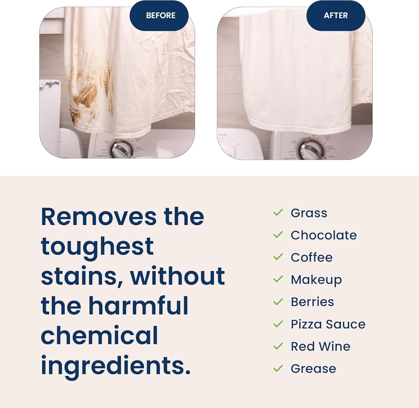 Truly Free OxyBoost - Oxygen Stain Remover Powder for Laundry | Color Safe Stain Remover for