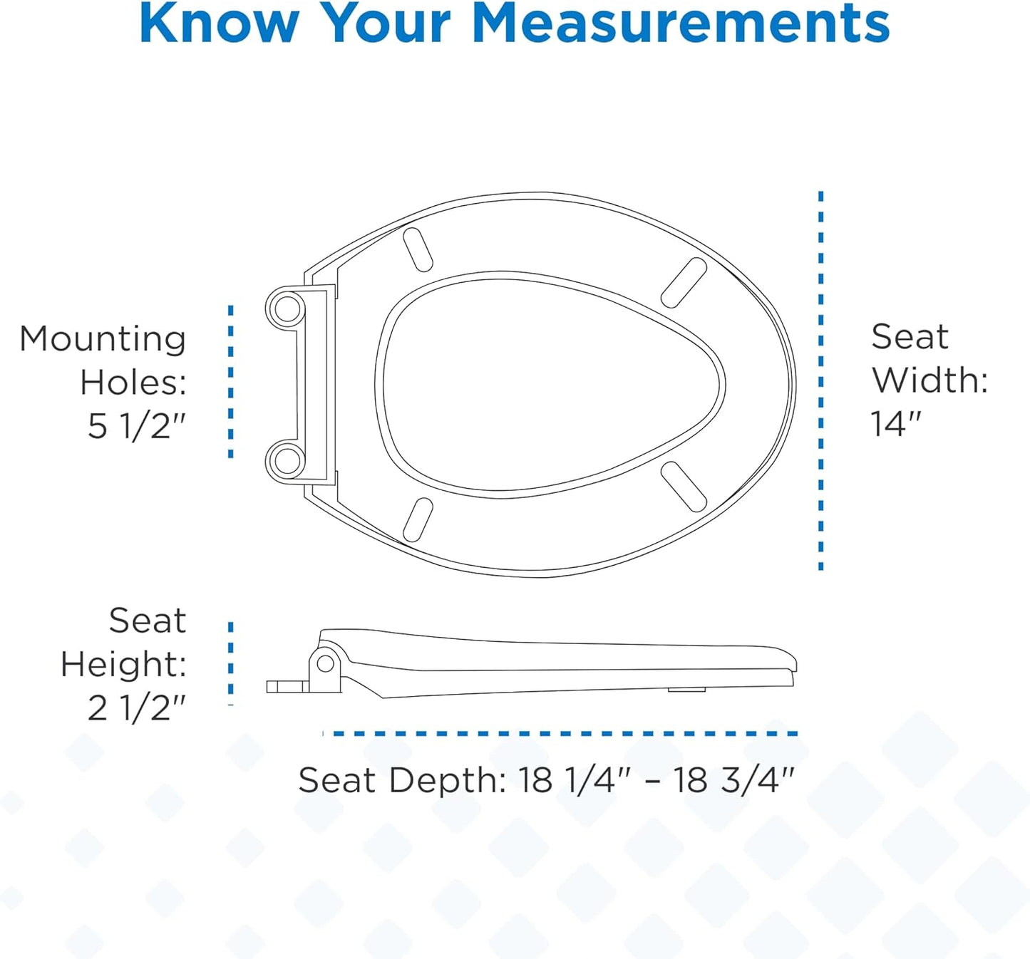 Gerber Universal Elongated Toilet Seat with Cover, Soft Close, Top Mount, Easy Install, Heavy-Duty