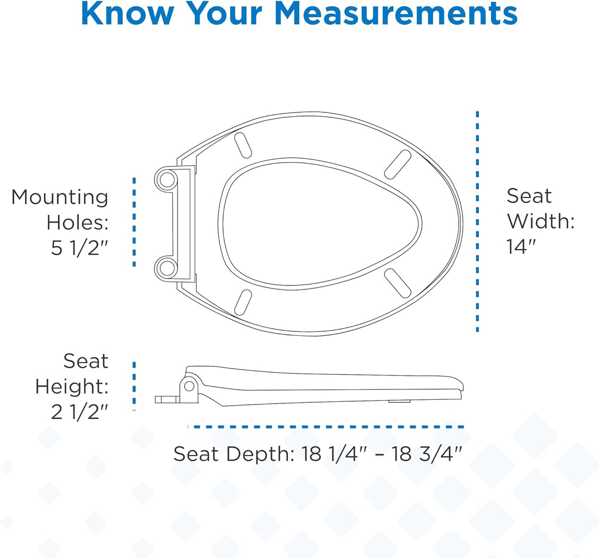 Gerber Universal Elongated Toilet Seat with Cover, Soft Close, Top Mount, Easy Install, Heavy-Duty