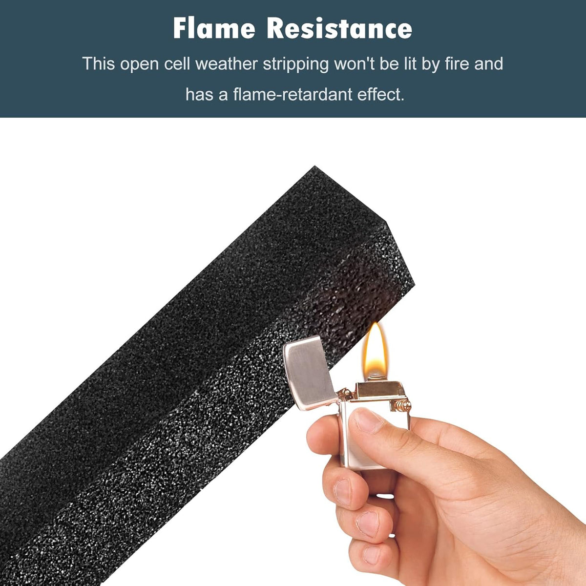 YIJUHOU Weather Stripping Door Seal Window Air Conditoner Insulation Foam Seal Tape Black Open Cell