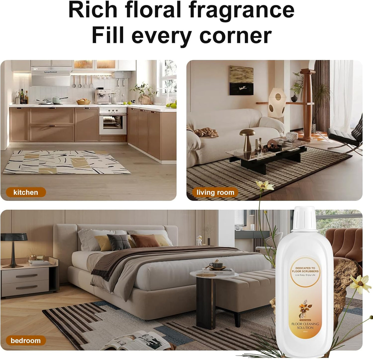 Floor Cleaning Solution Compatible With Tineco , Deep Cleans for Multiple Hard Floors, Suitable