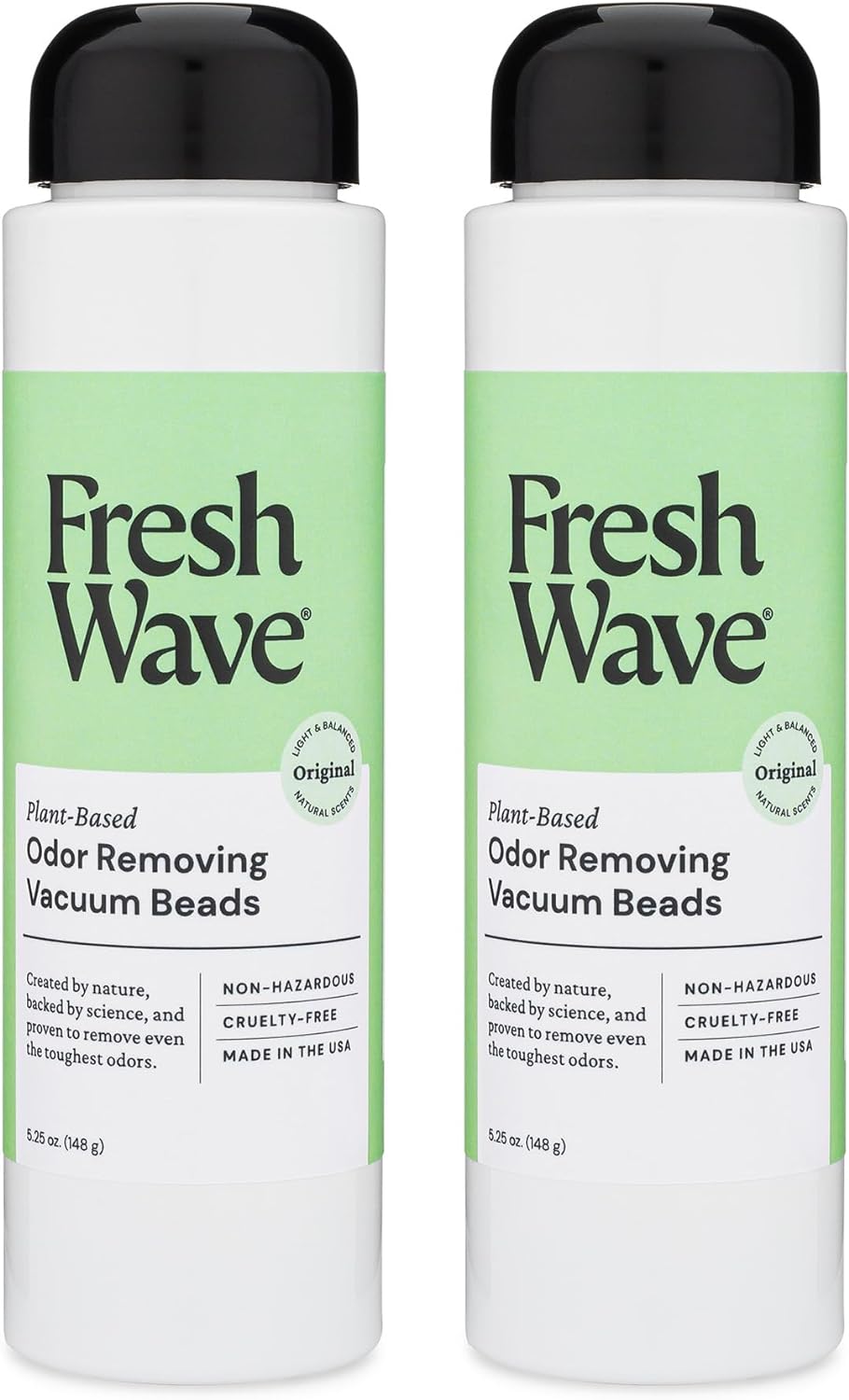 Fresh Wave Vacuum Odor Eliminating & Deodorizer Beads, 5.25 oz. | Pack of 2 | Safer Odor Relief |