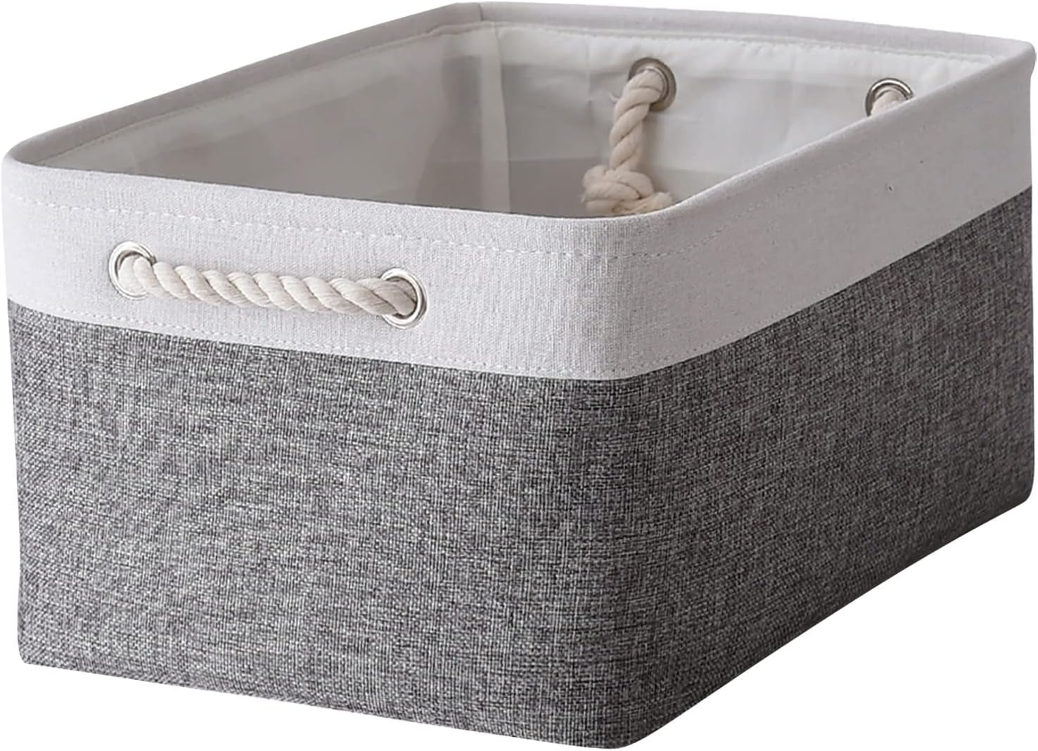 TheWarmHome Organization and Storage Basket for Organizing- 16x12x8 inch 1 Pack Fabric Storage