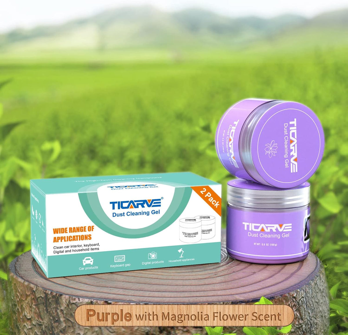 TICARVE 2Pack Cleaning Gel for Car Putty Car Vent Cleaner Cleaning Putty Gel Auto Tools Car