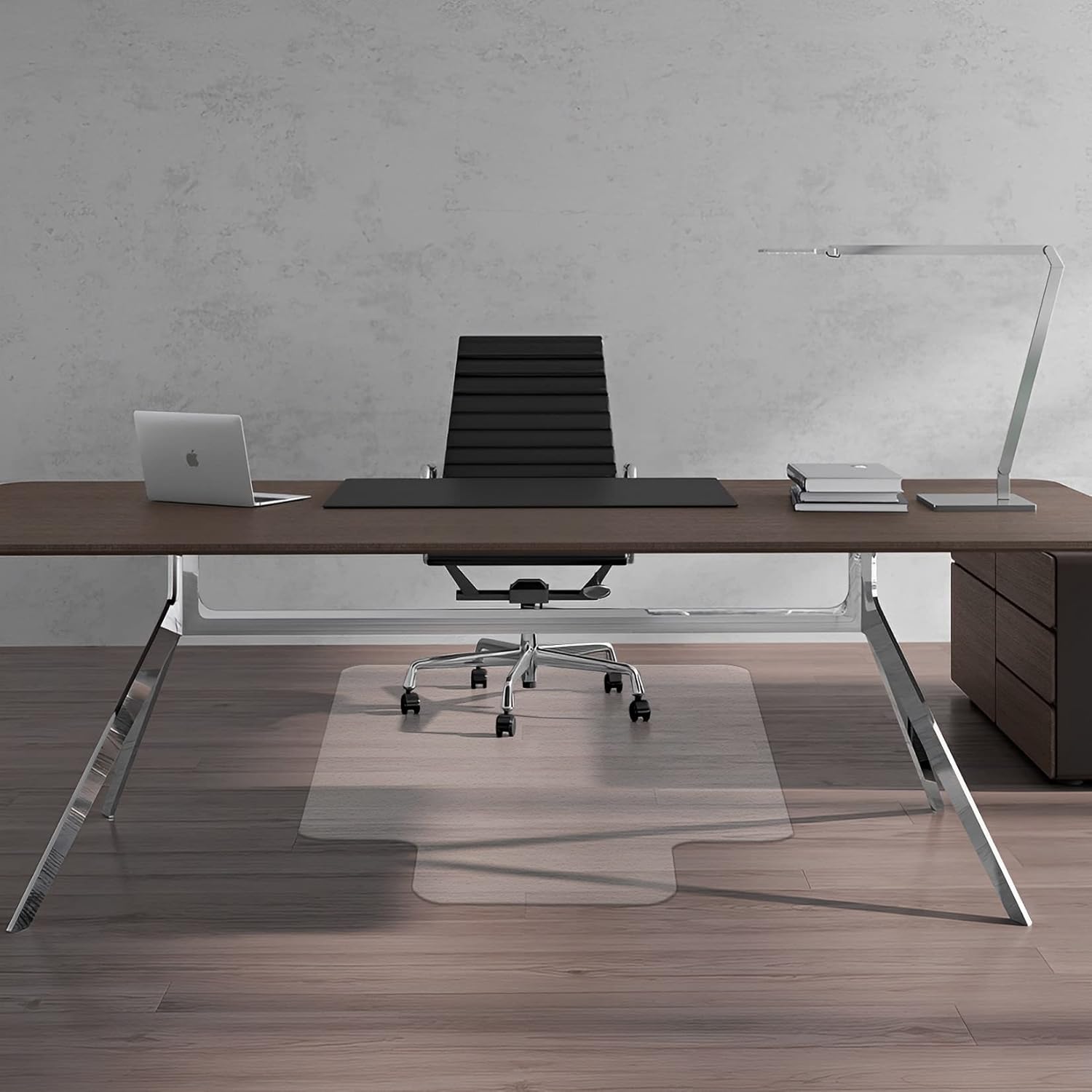 FuturHydro Chair Mat for Hardwood Floor, 30" x 48" Clear Anti-Slip Computer Desk Chair Floor Mat