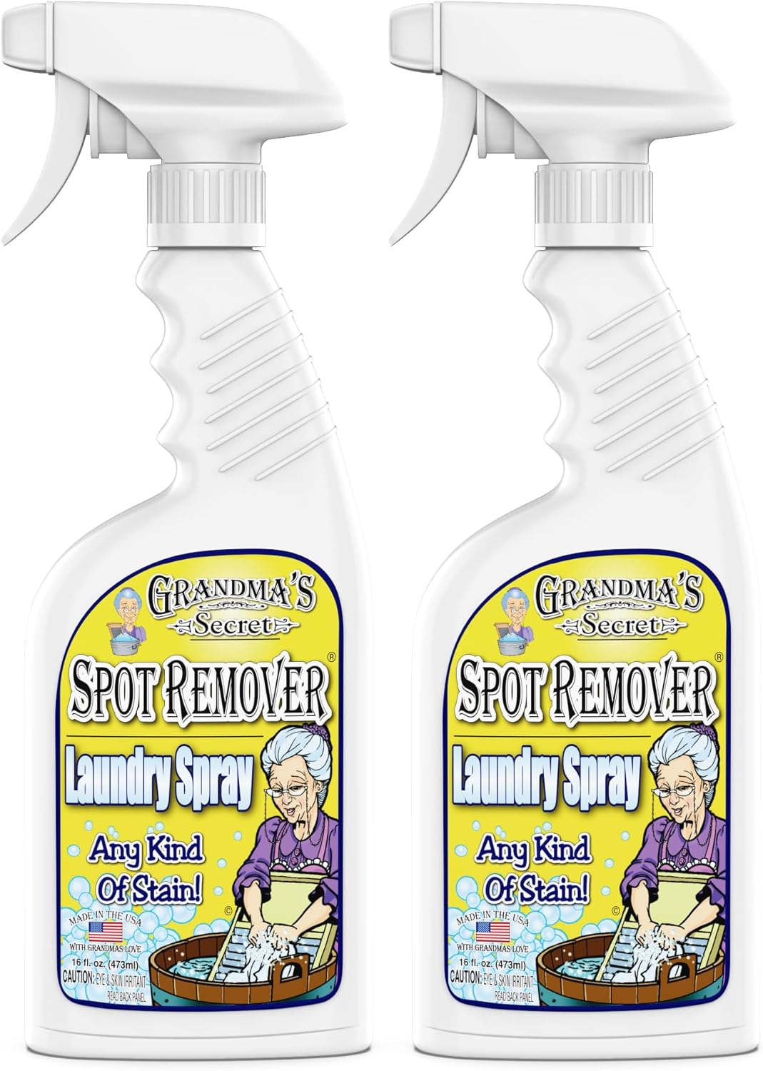 Grandma's Secret Spot Remover Laundry Spray - Chlorine, Bleach and Toxin-Free Fabric Stain Remover
