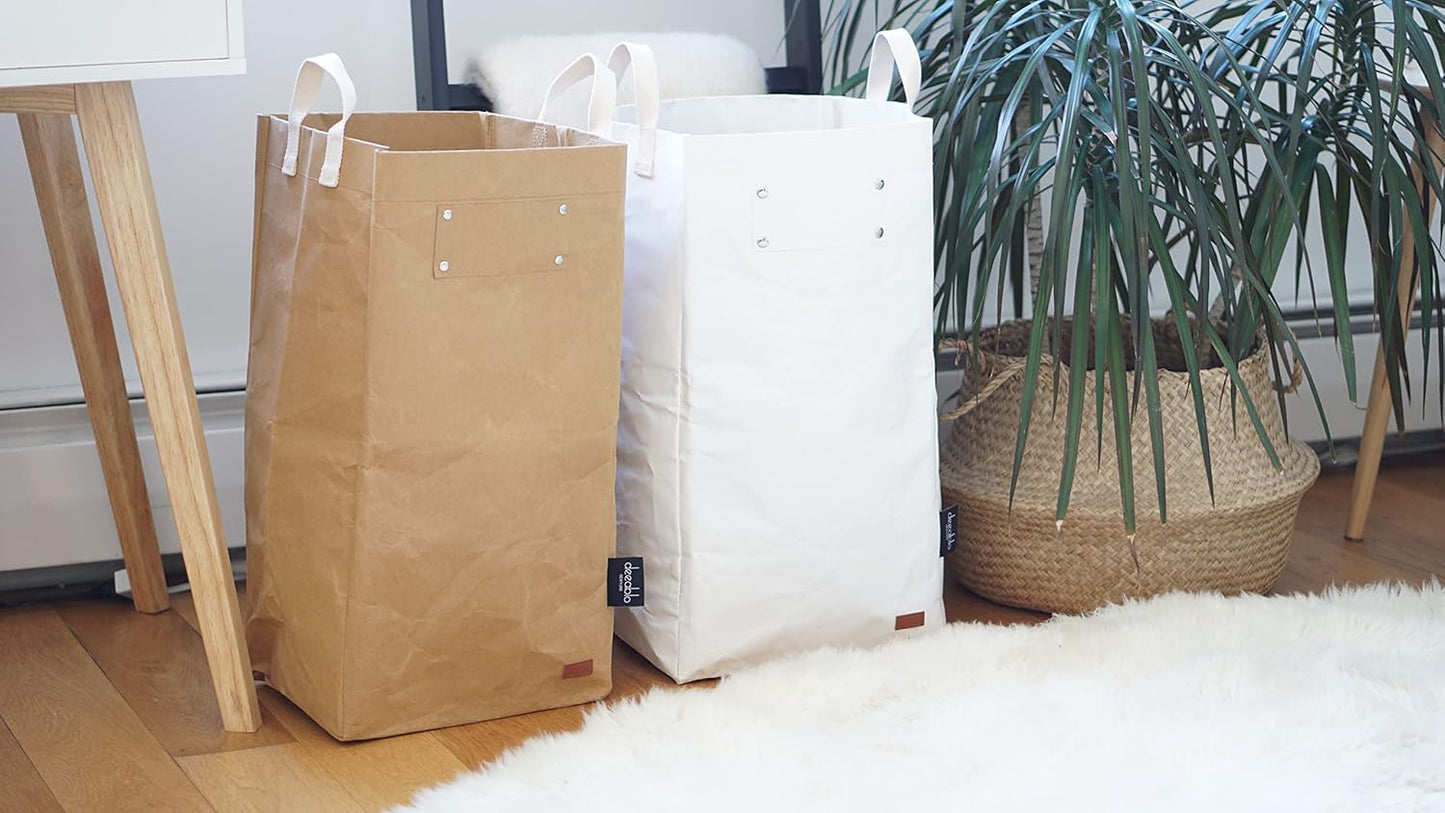 Deeablo New York Sustainable Reusable, Highly Versatile, Washable Paper Bag for Recycling