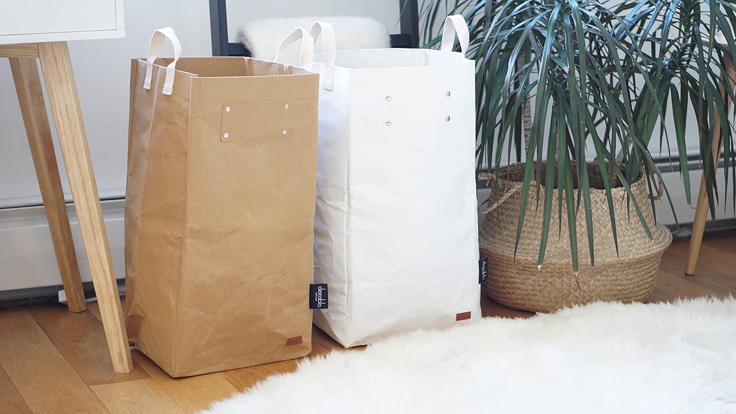 Deeablo New York Sustainable Reusable, Highly Versatile, Washable Paper Bag for Recycling
