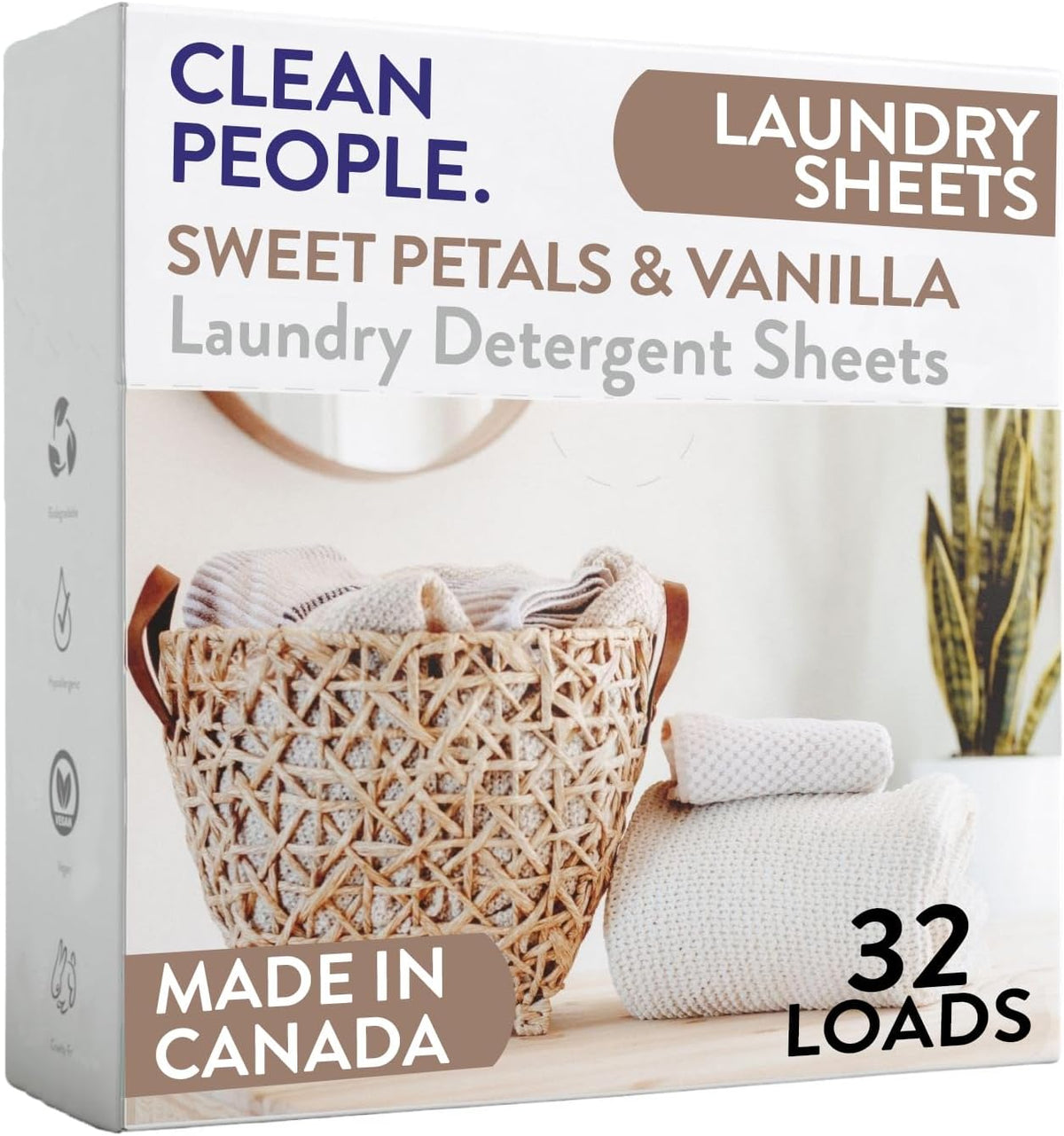 The Clean People Laundry Detergent Sheets - Laundry Soap - Ultra Concentrated, Recyclable