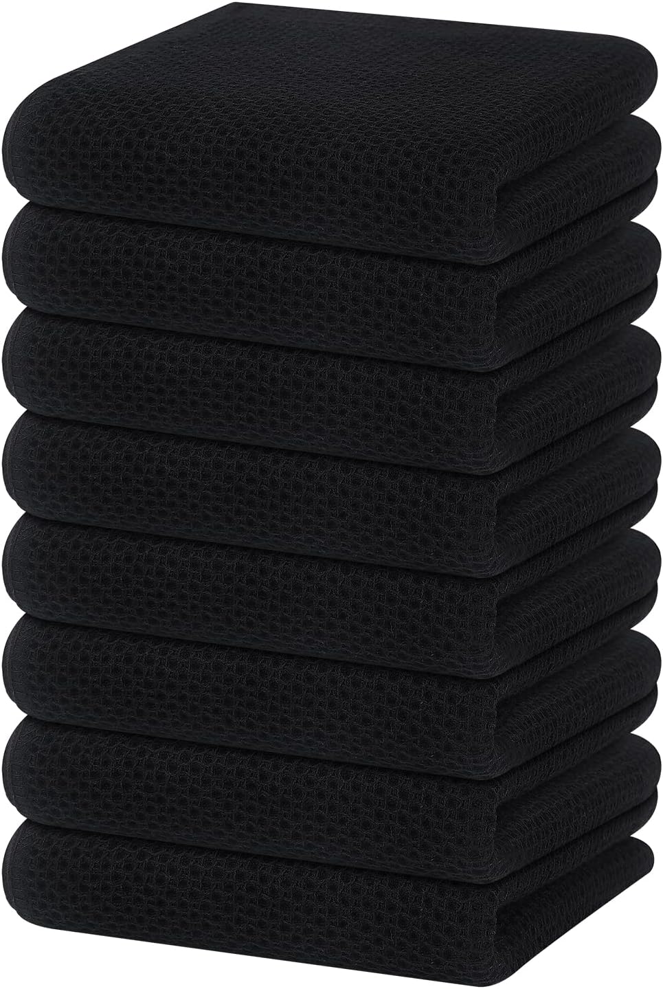 Homaxy 100% Cotton Waffle Weave Kitchen Dish Towels, Ultra Soft Absorbent Quick Drying Cleaning