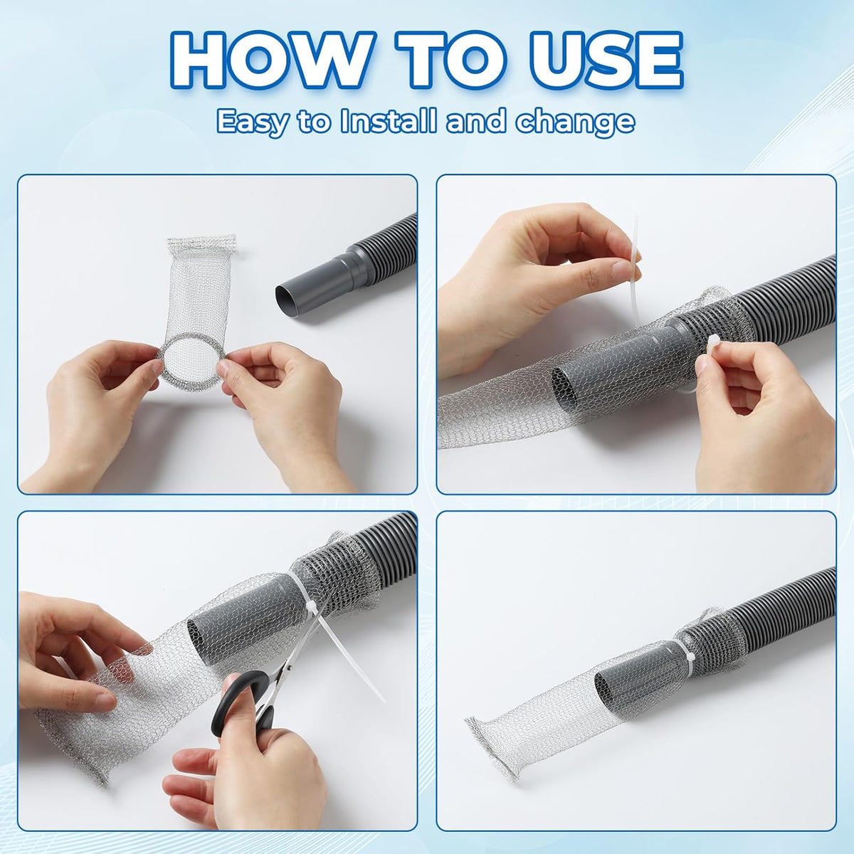 24 PCS Lint Traps, Stainless Steel Lint Catcher for Washing Machine, Pet Hair Remover for Laundry