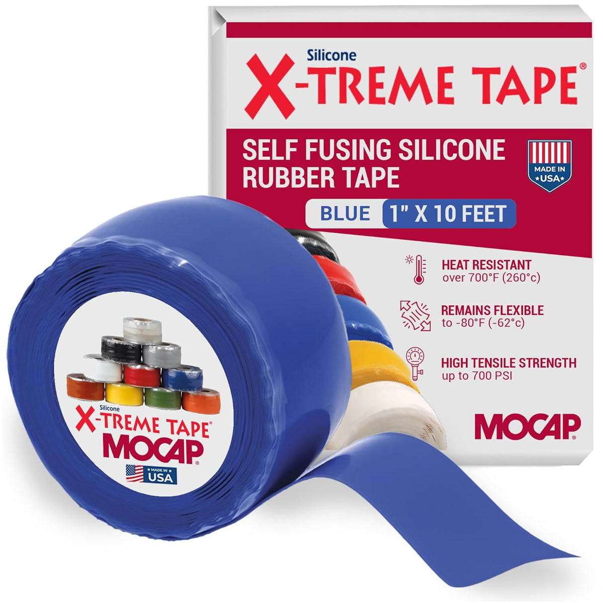 X-Treme Tape MOCAP Heavy Duty Electrical Tape, Self-Fusing Silicone Rubber, Waterproof & Insulating