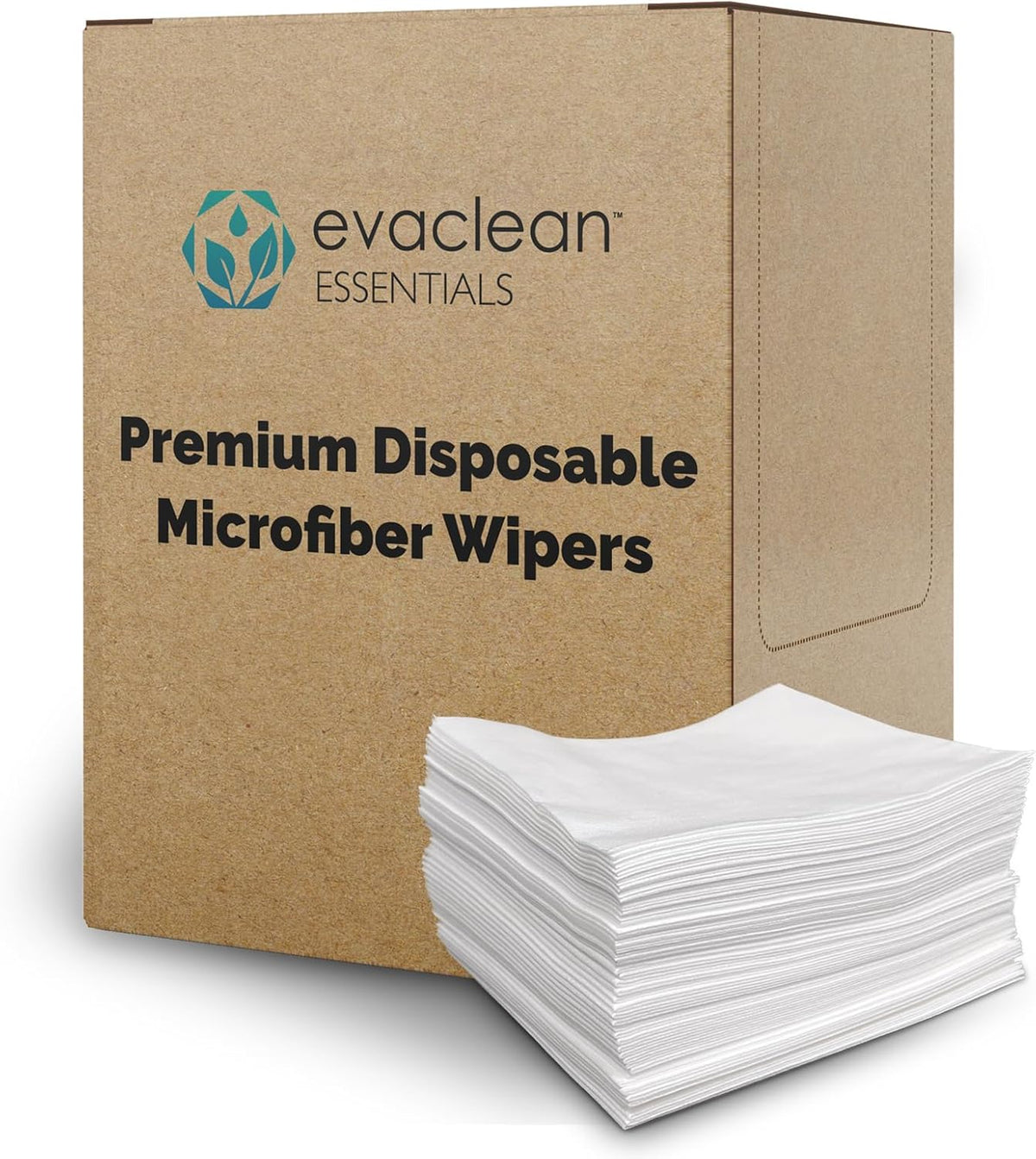 EvaClean Extra Large Disposable Microfiber Wipes - Lint-Free, Strong & Versatile