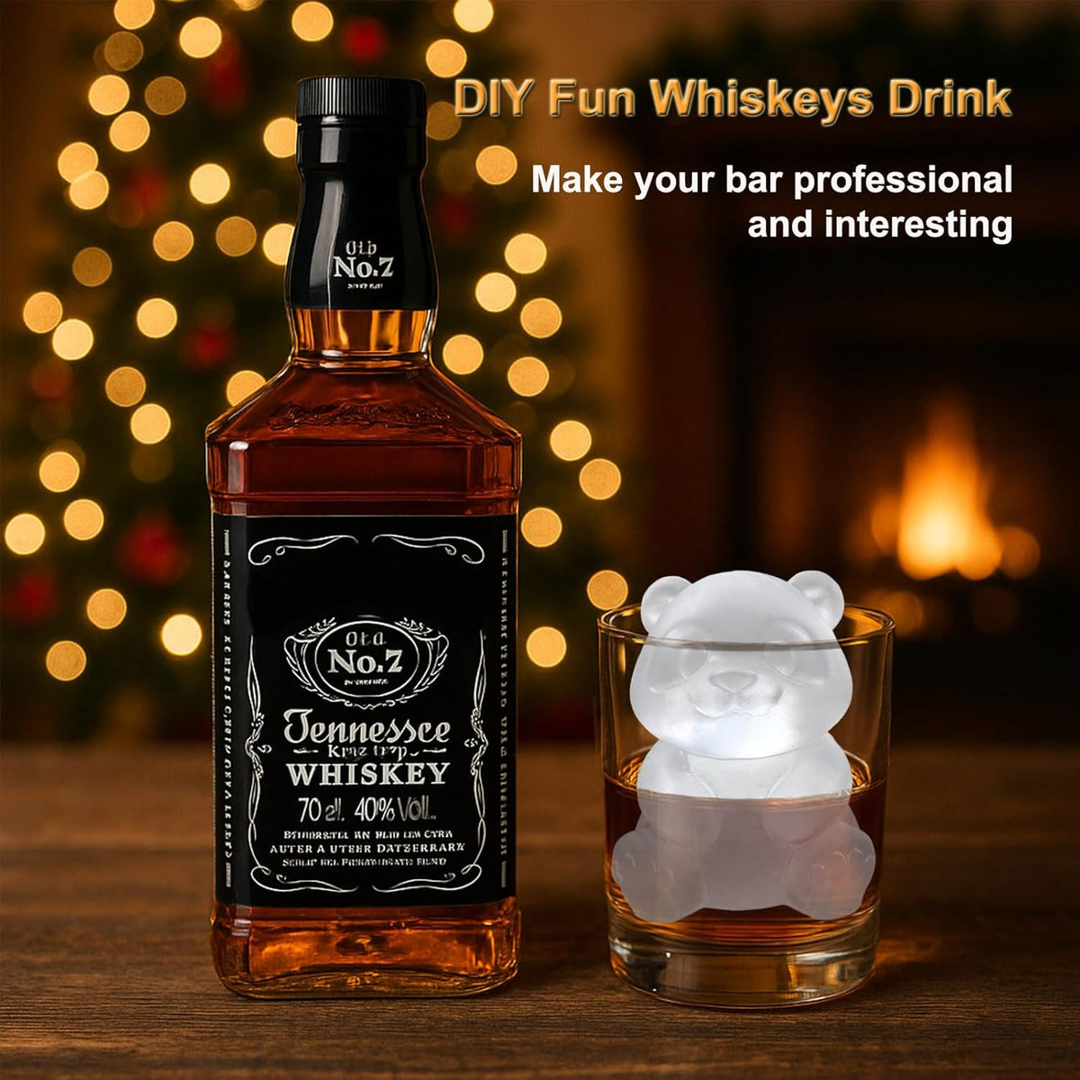 3D Panda Ice Cube Silicone Molds Tray for Whiskey, Cocktail, Drink Decor, Bar; Rich Details. Cute