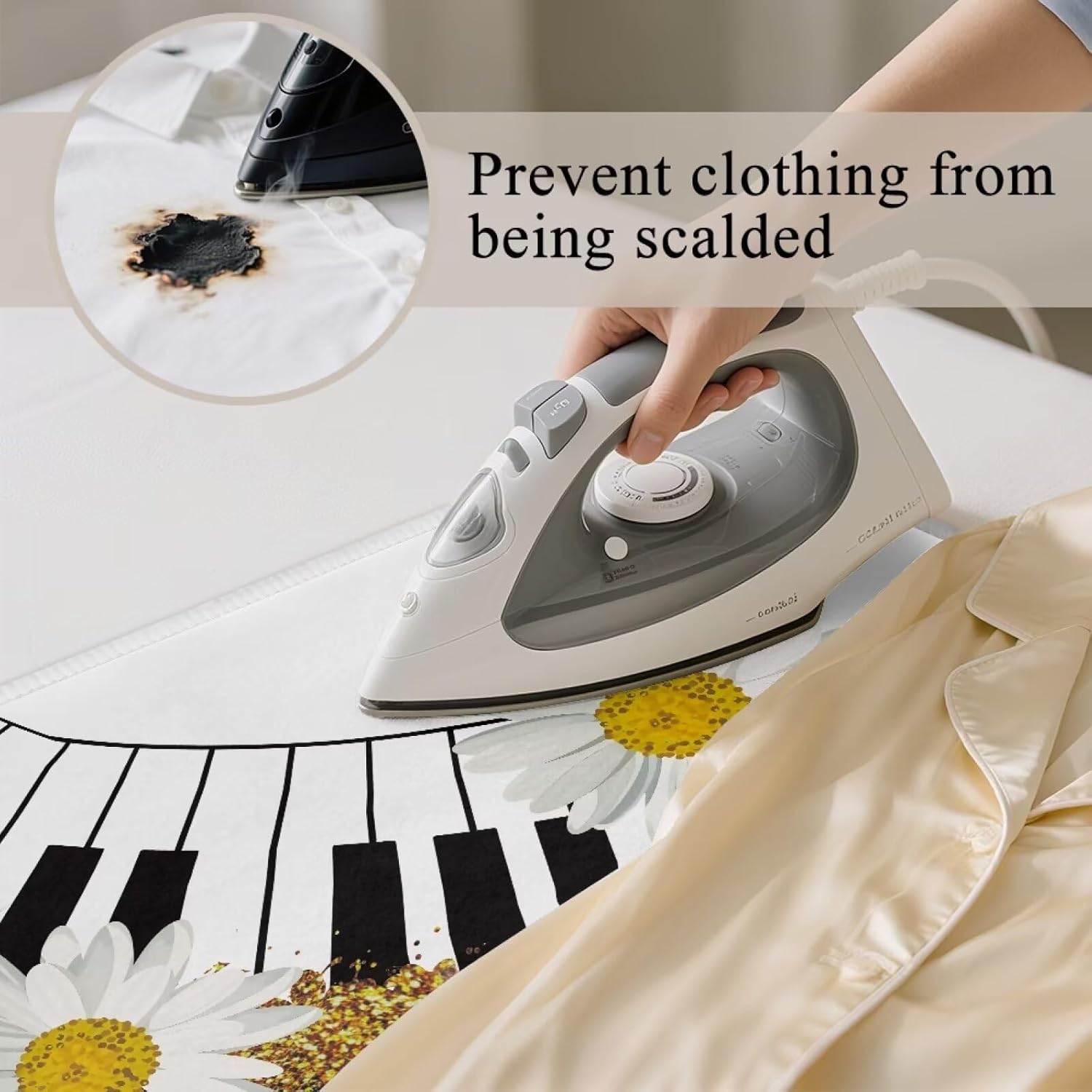 Music Ironing Pad Ironing Blanket Thick Travel Iron Pad Heat Resistant Ironing Board Cover for